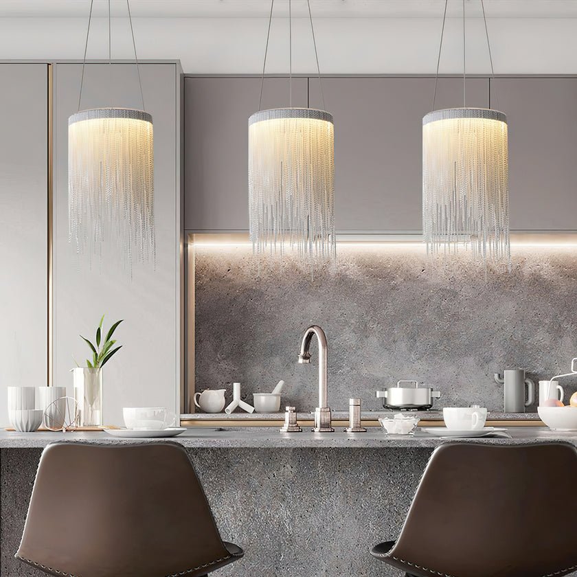Arsoliel Postmodern Luxury Chain Tassel Pendant Light - Letslighting