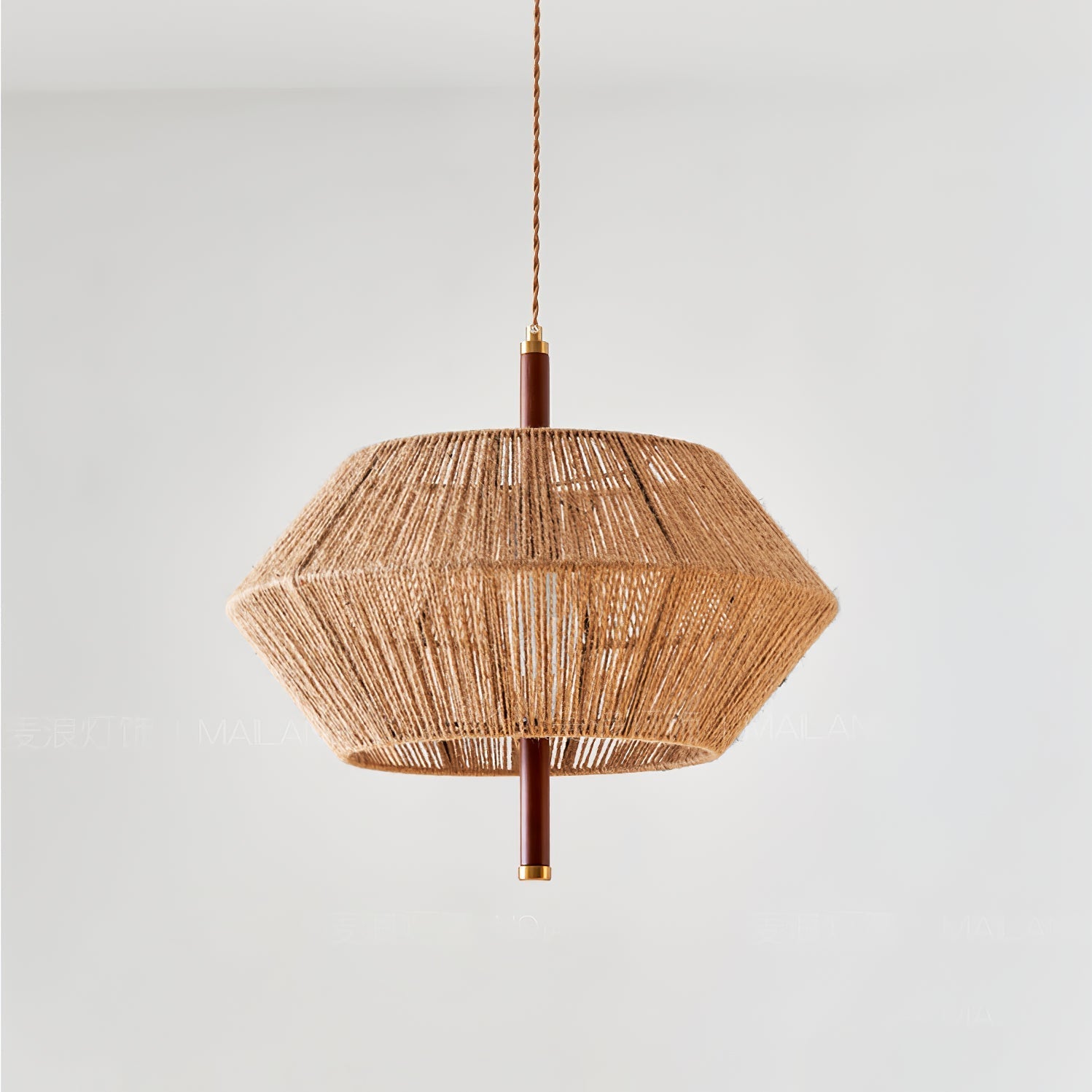 Rattan Vintage Rope Pendant Light - Letslighting