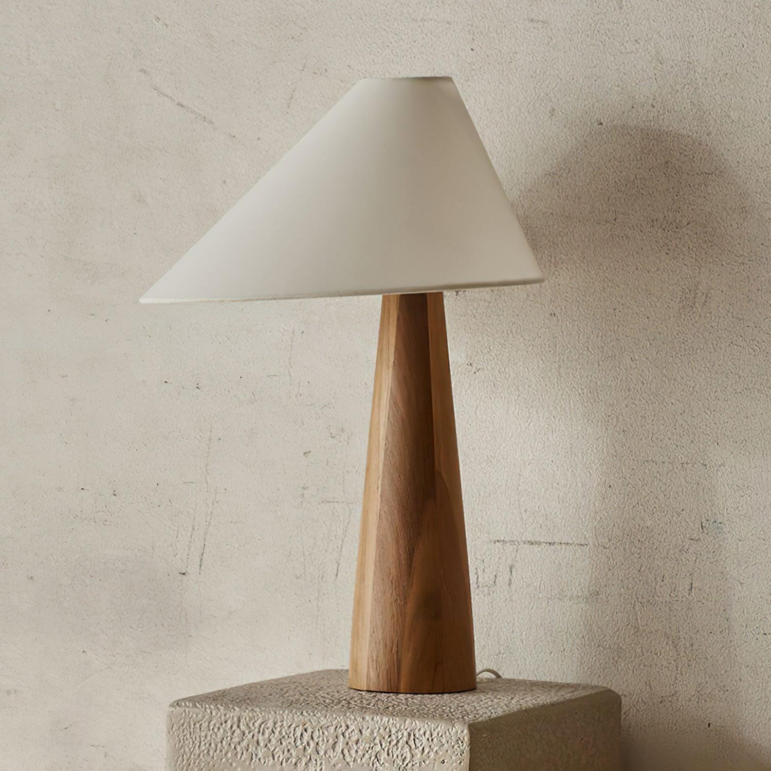 Mirose Wood Fabric Rustic Table Lamp - Letslighting