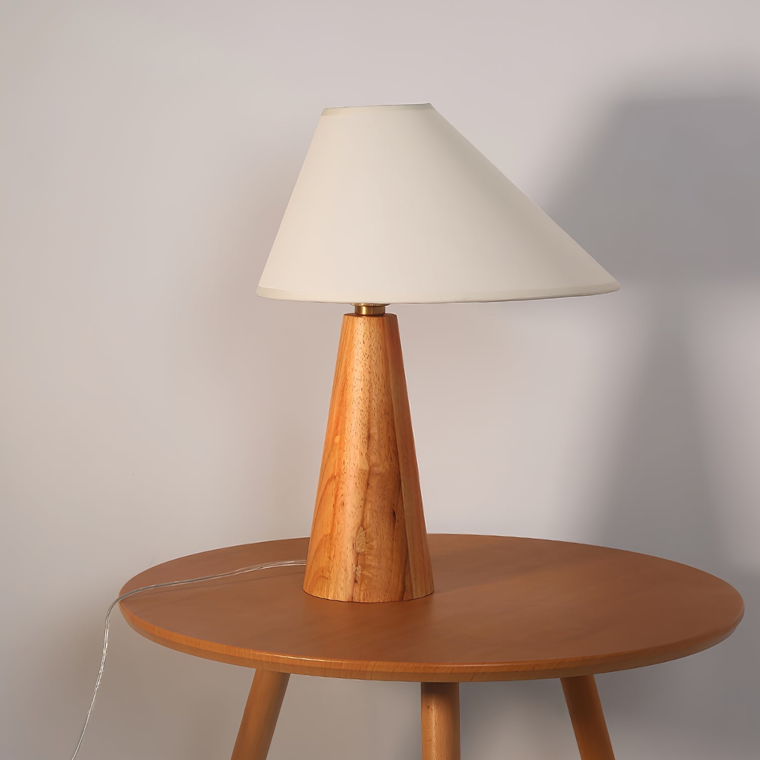 Mirose Wood Fabric Rustic Table Lamp - Letslighting