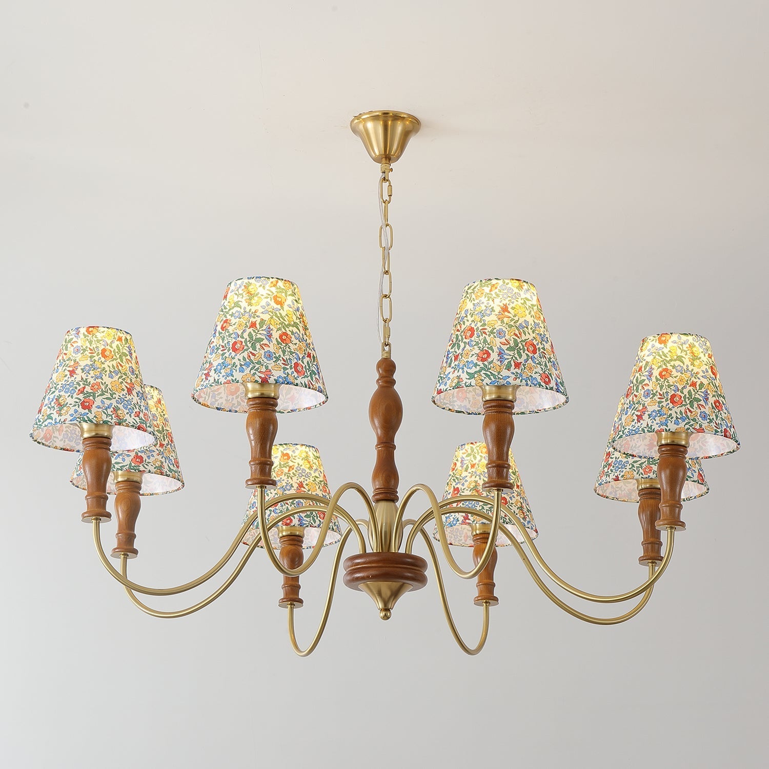 Muto Flower Fabric Chandelier Farmhouse - Letslighting
