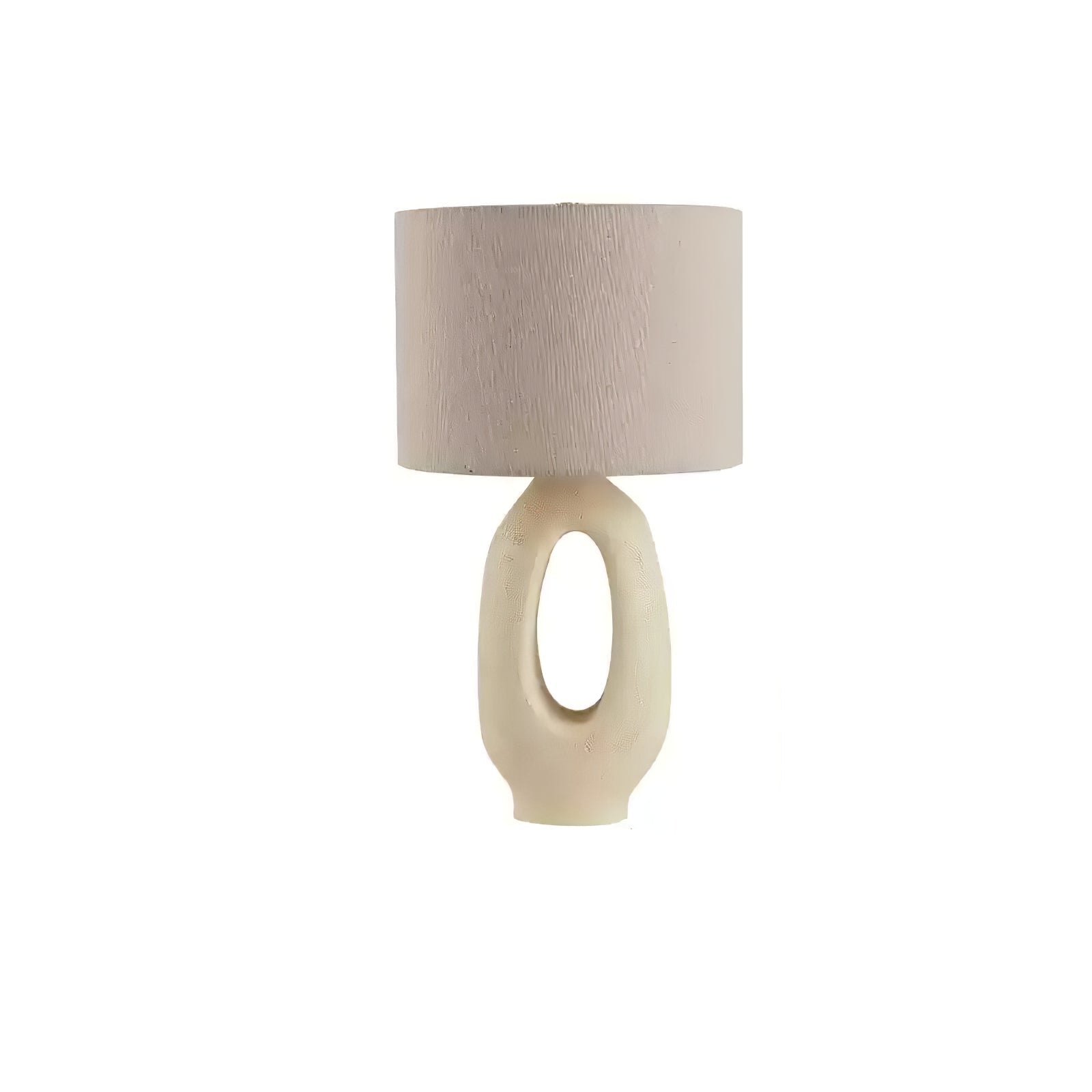 Lumestic Sculptural Resin Fabric Table Lamp - Letslighting