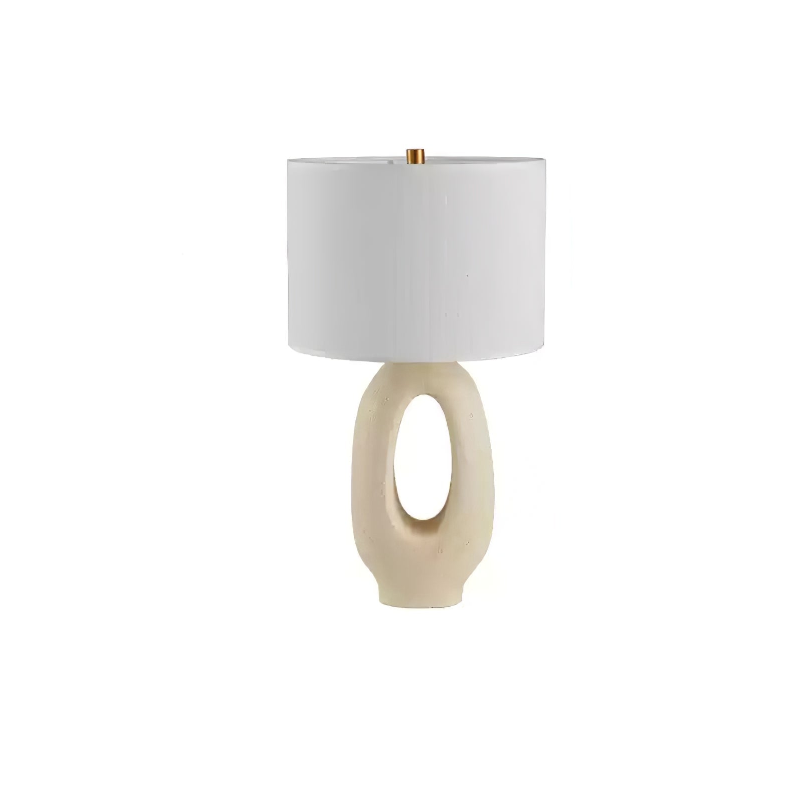 Lumestic Sculptural Resin Fabric Table Lamp - Letslighting