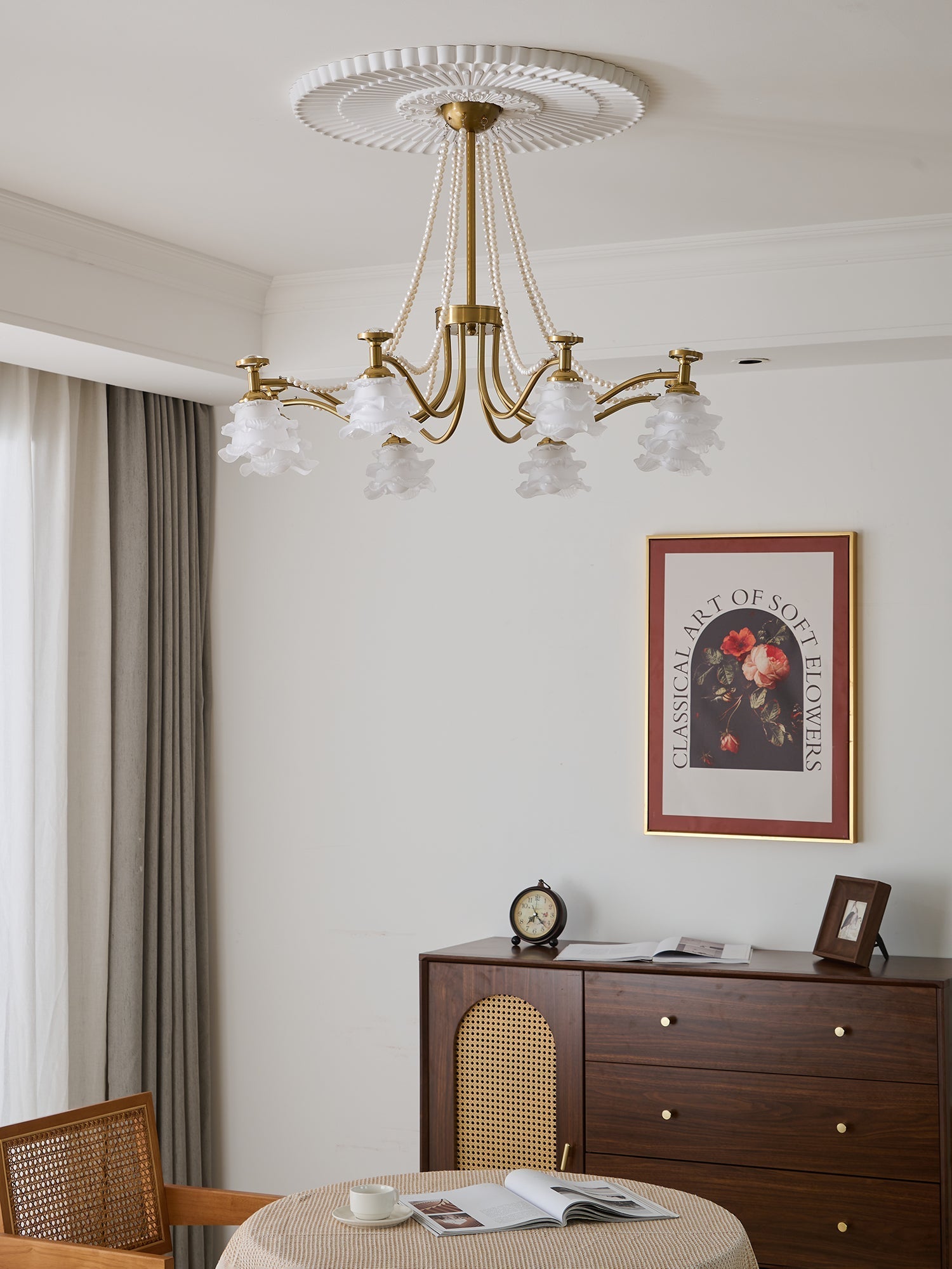 Cotalisra Premium Elegance Rose Glass Chandelier - Letslighting
