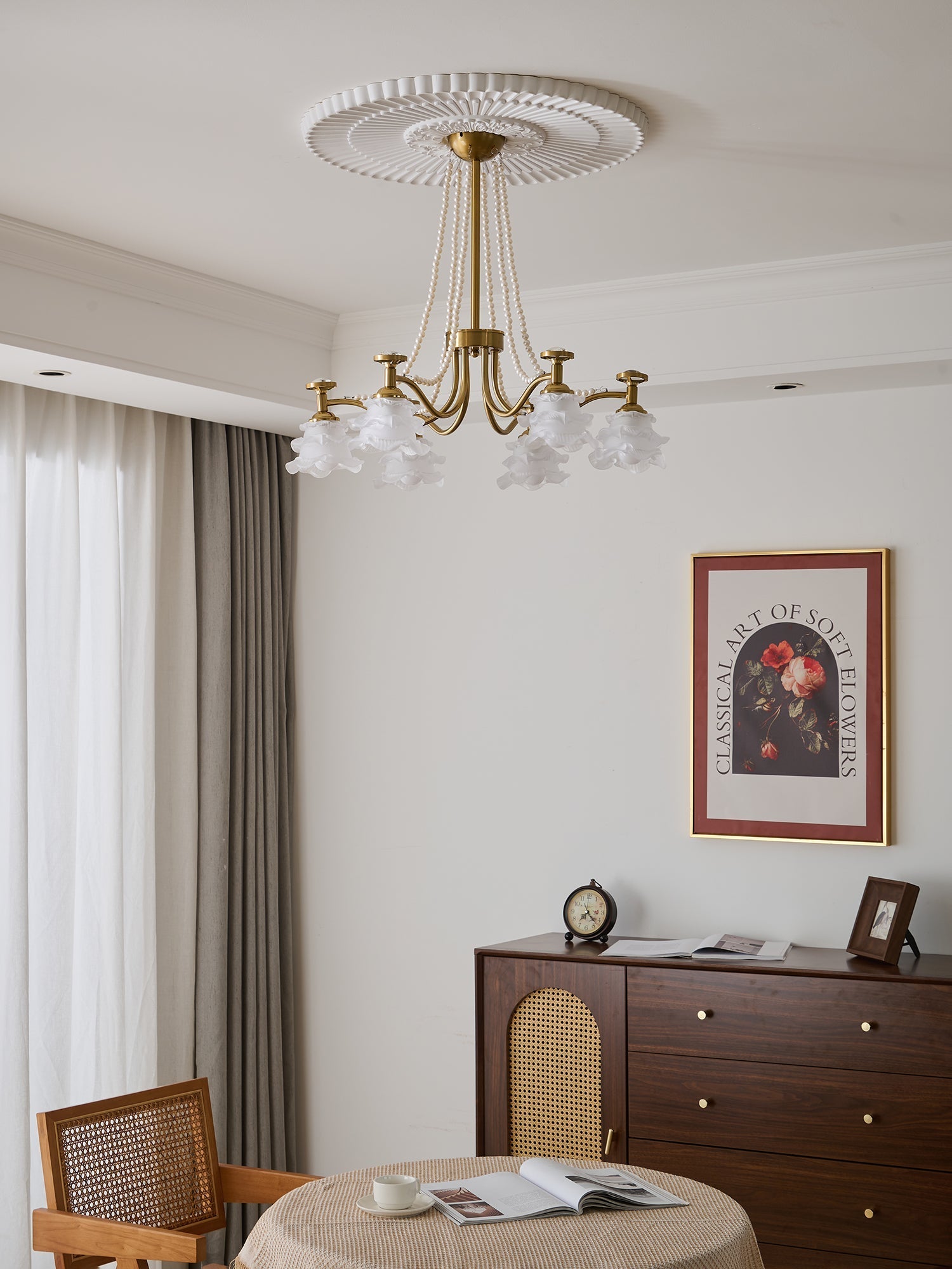 Cotalisra Premium Elegance Rose Glass Chandelier - Letslighting