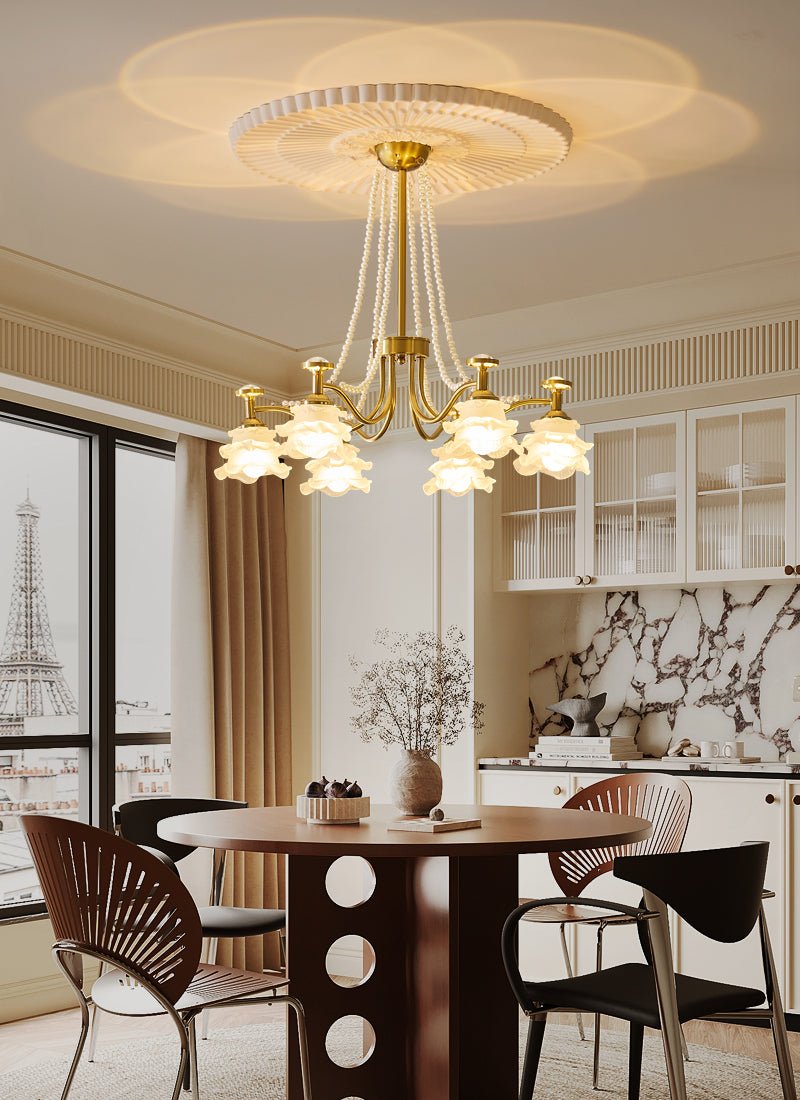 Cotalisra Premium Elegance Rose Glass Chandelier - Letslighting