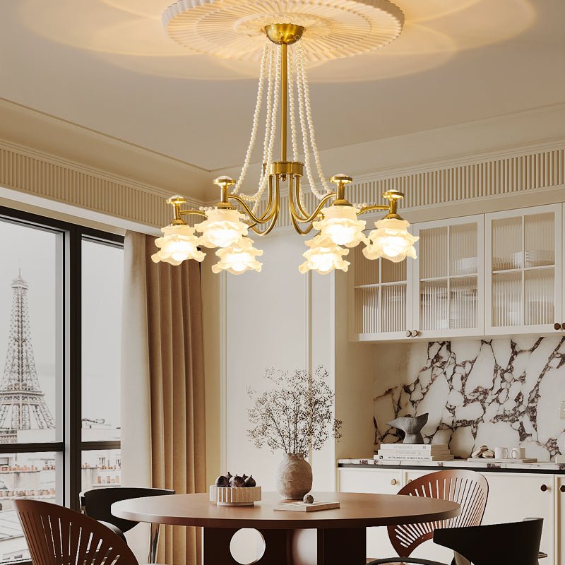 Cotalisra Premium Elegance Rose Glass Chandelier - Letslighting
