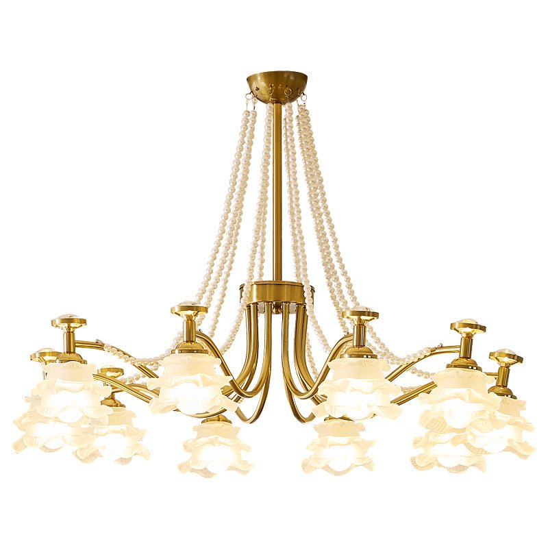 Cotalisra Premium Elegance Rose Glass Chandelier - Letslighting