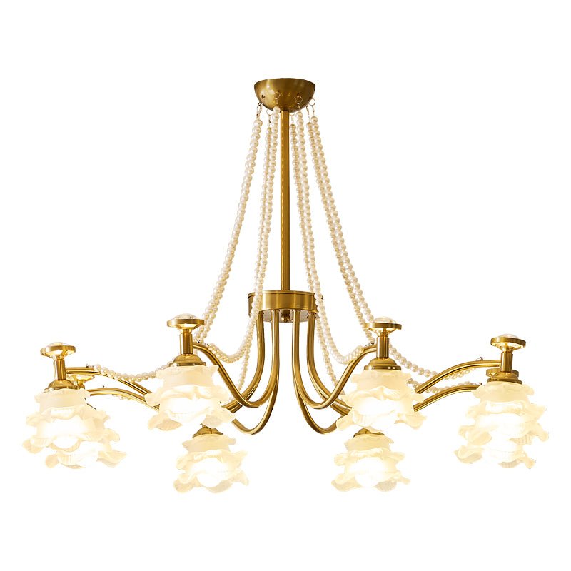 Cotalisra Premium Elegance Rose Glass Chandelier - Letslighting