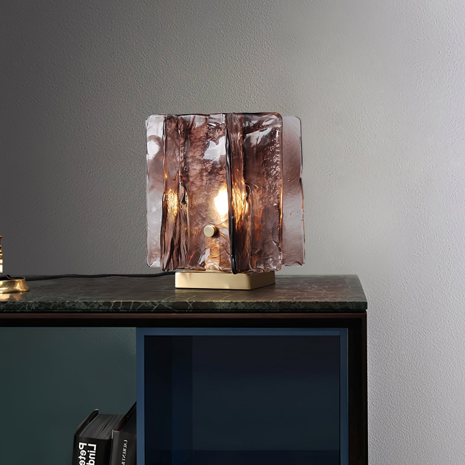 Amber Building Block Table Lamp - Blowlighting