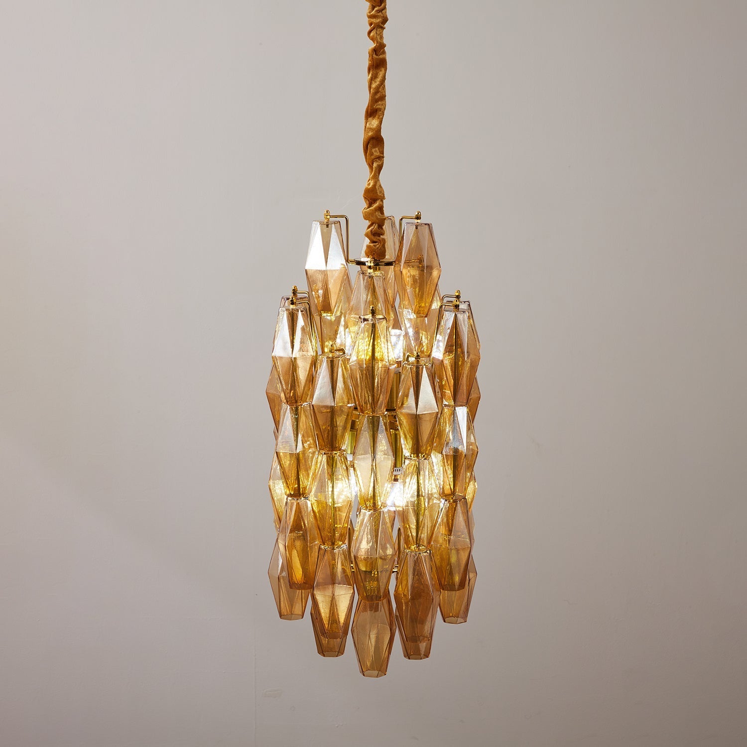 Prism Modern Metal & Glass Chandelier