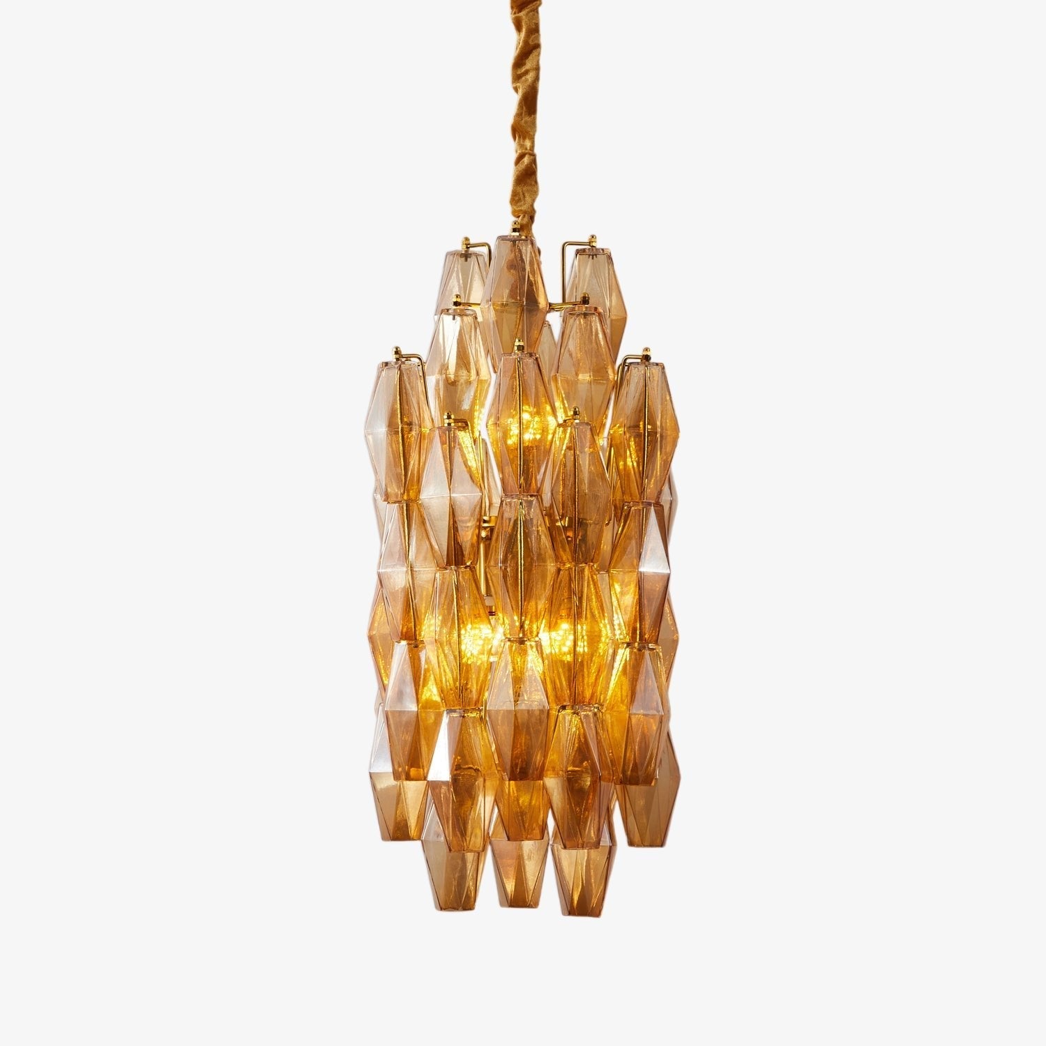 Prism Modern Metal & Glass Chandelier