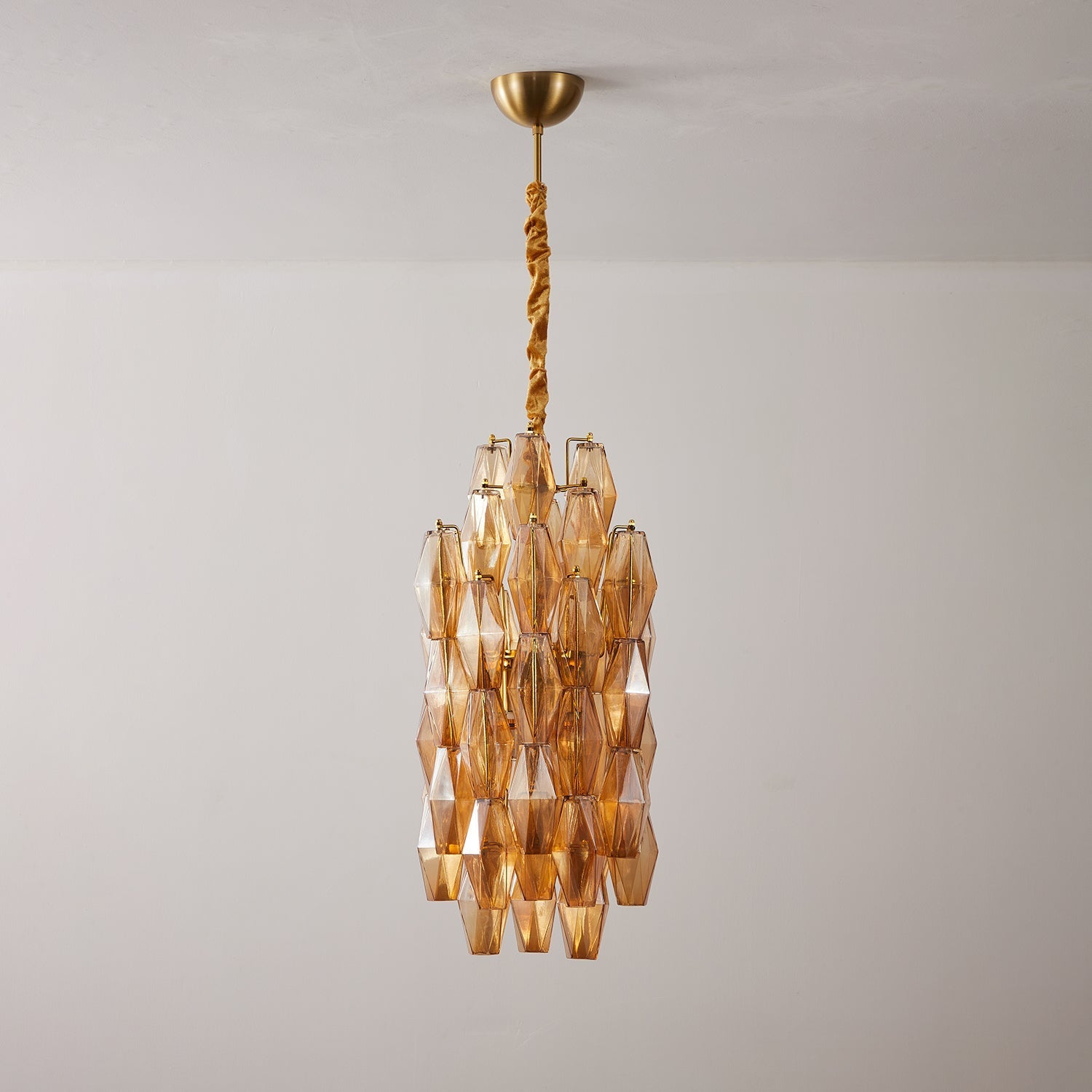 Prism Modern Metal & Glass Chandelier
