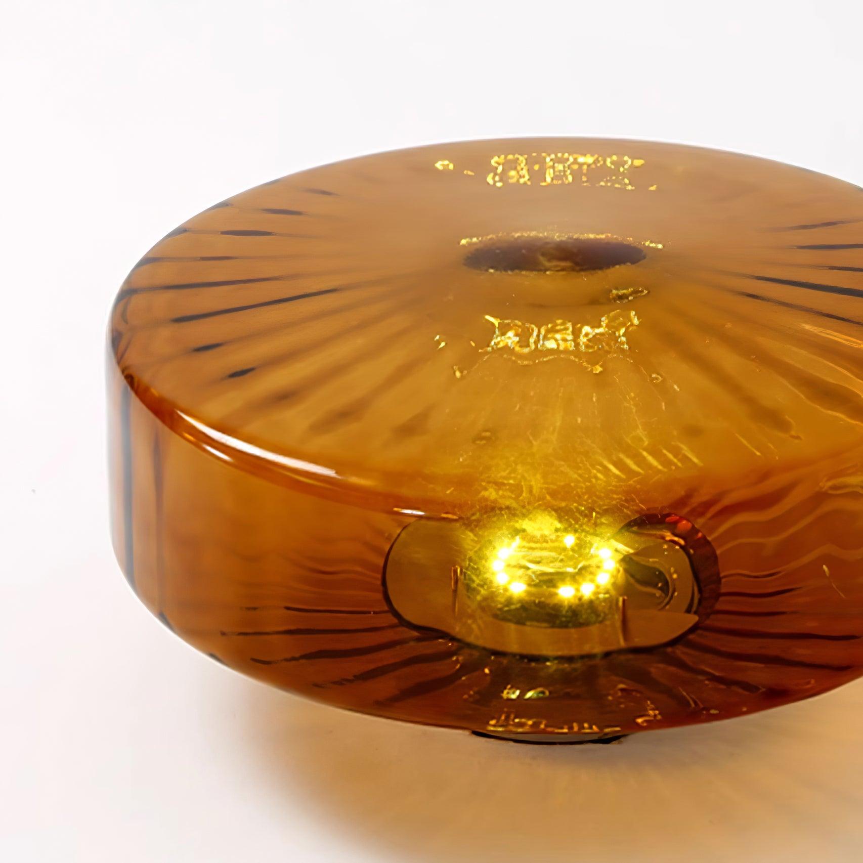 Valentina Amber Glass Ceiling Light - Letslighting