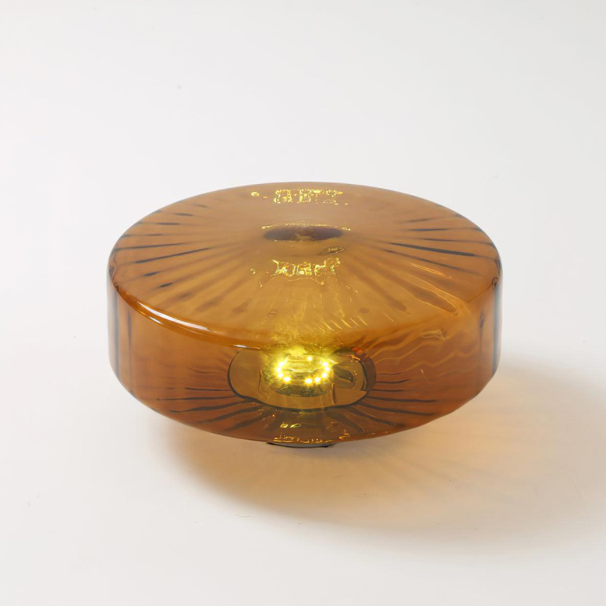 Valentina Amber Glass Ceiling Light - Letslighting