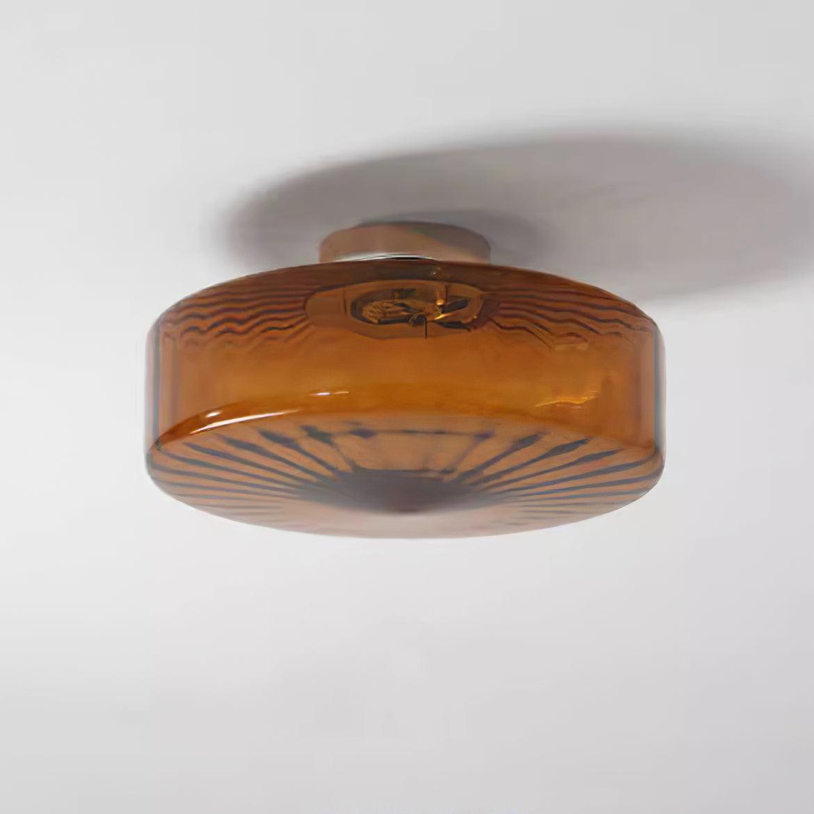 Valentina Amber Glass Ceiling Light - Letslighting