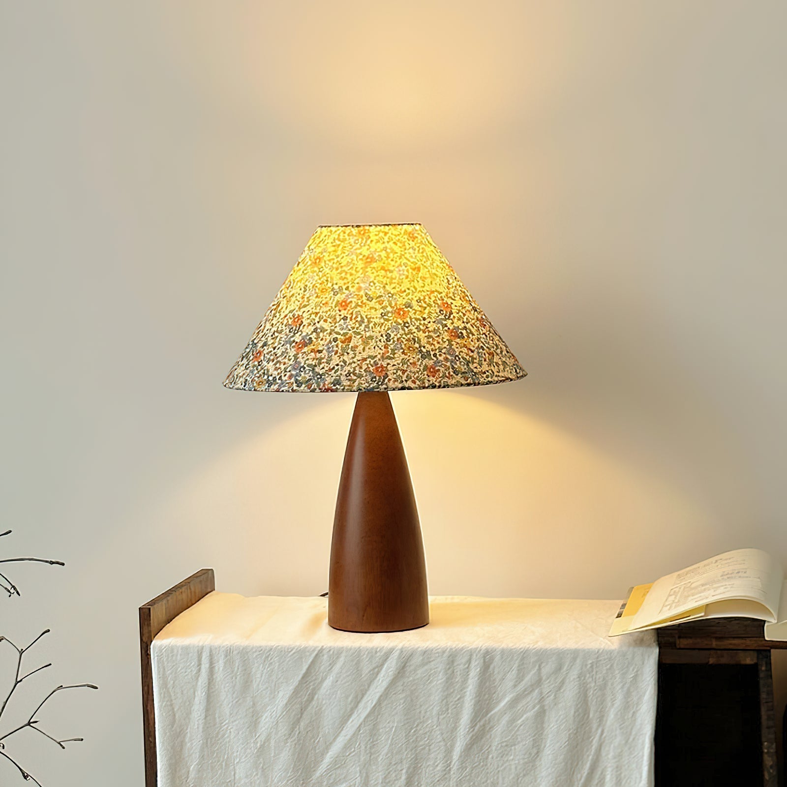 Candice Vintage Wood Table Lamp - Letslighting