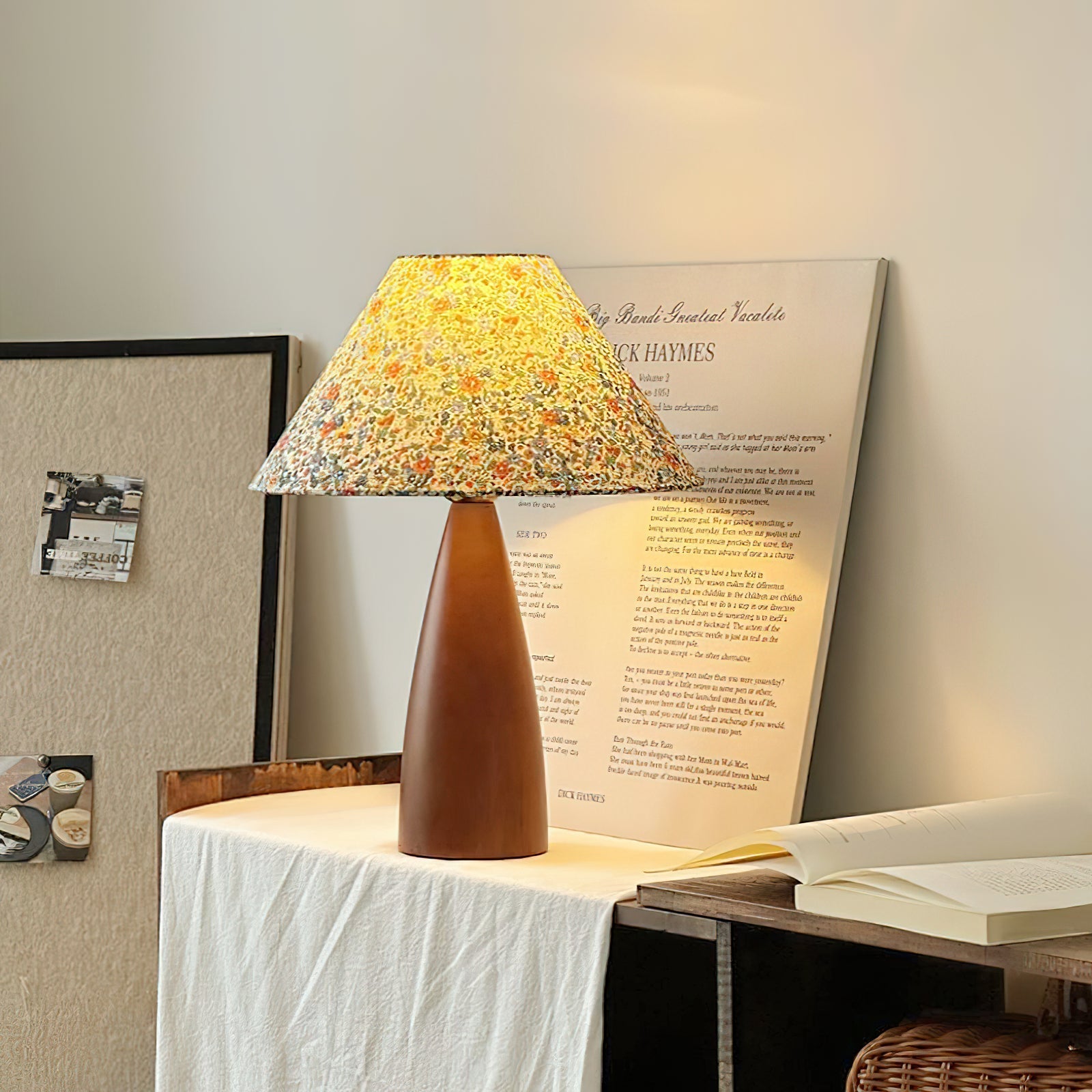 Candice Vintage Wood Table Lamp - Letslighting