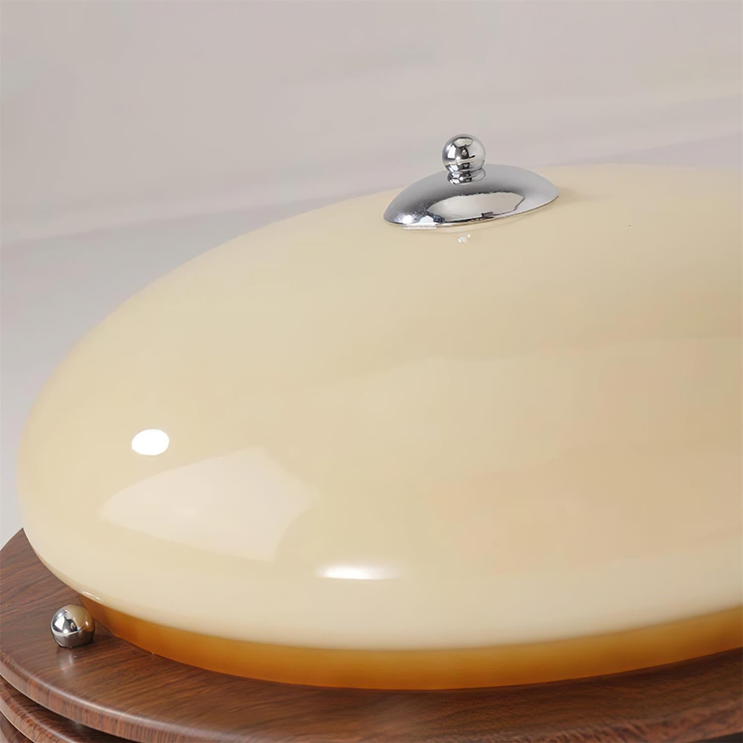 Povio Metal & Glass Flush Mount Ceiling Light - Letslighting
