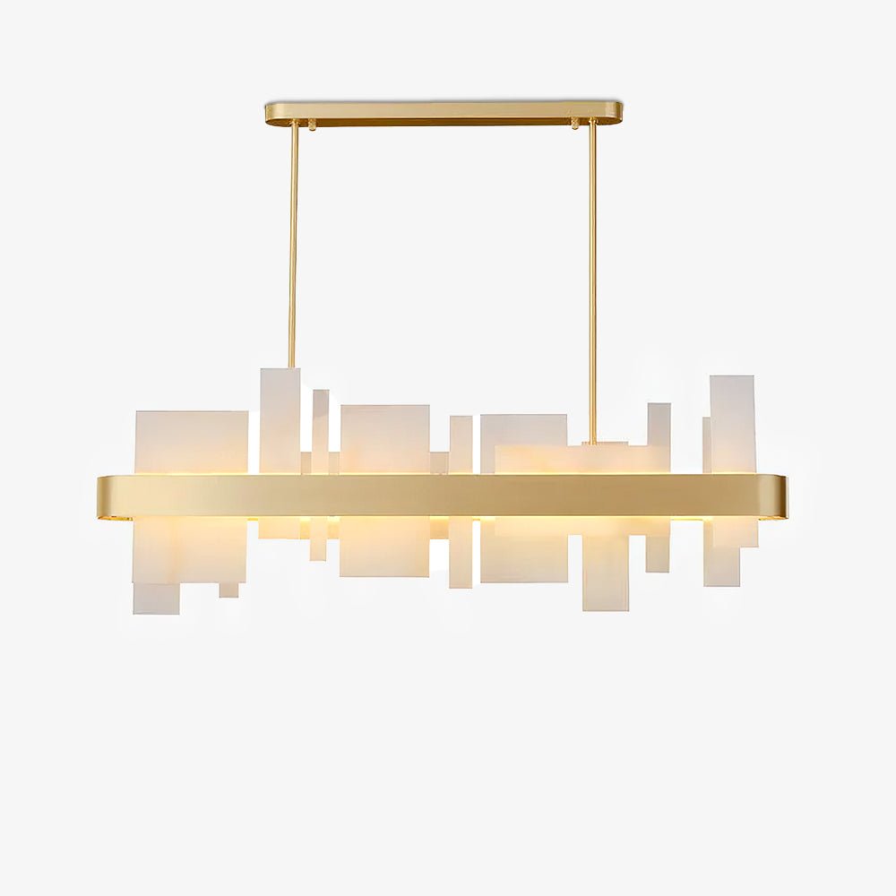 Lustra Chandelier Copper Acrylic Dining - Letslighting
