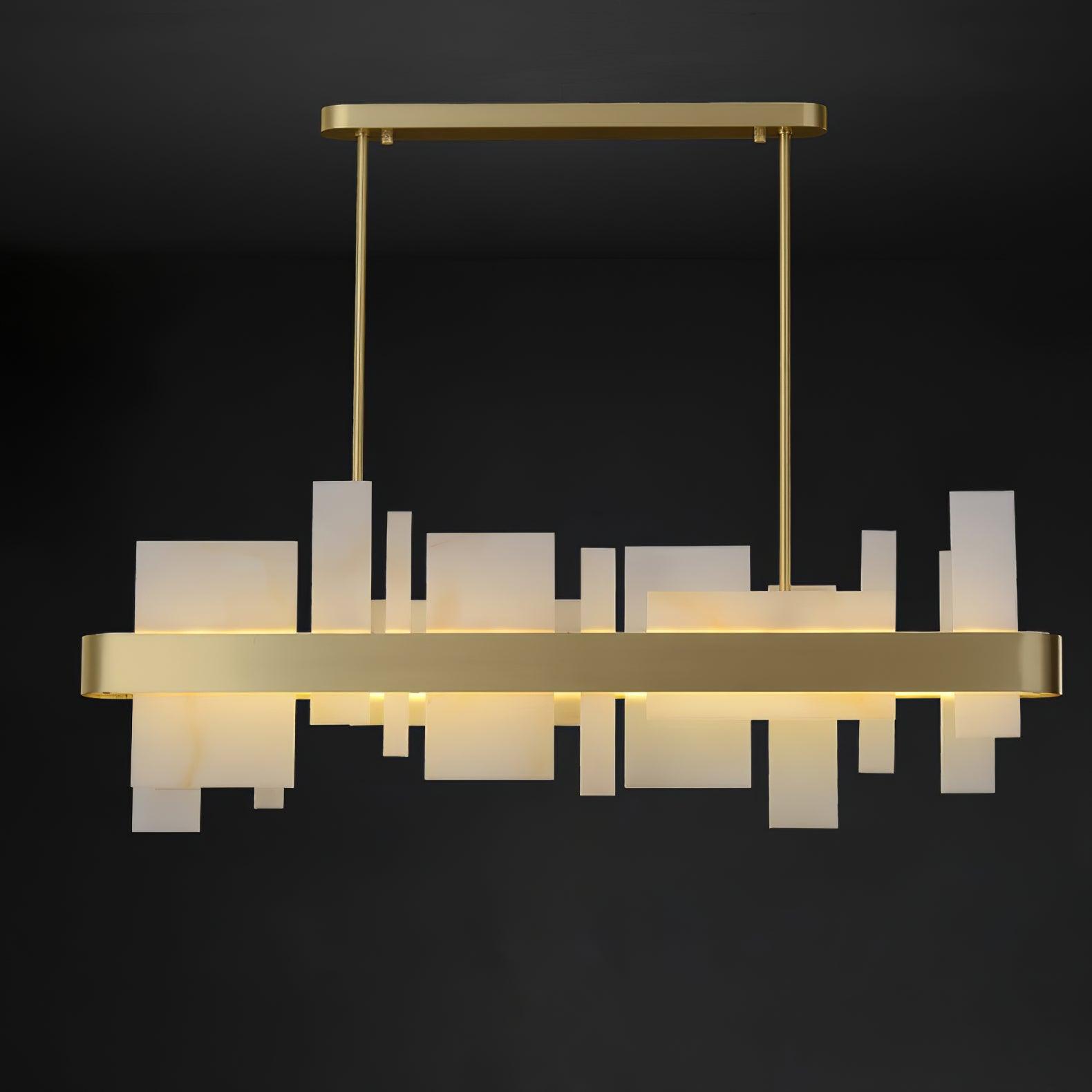 Lustra Chandelier Copper Acrylic Dining - Letslighting