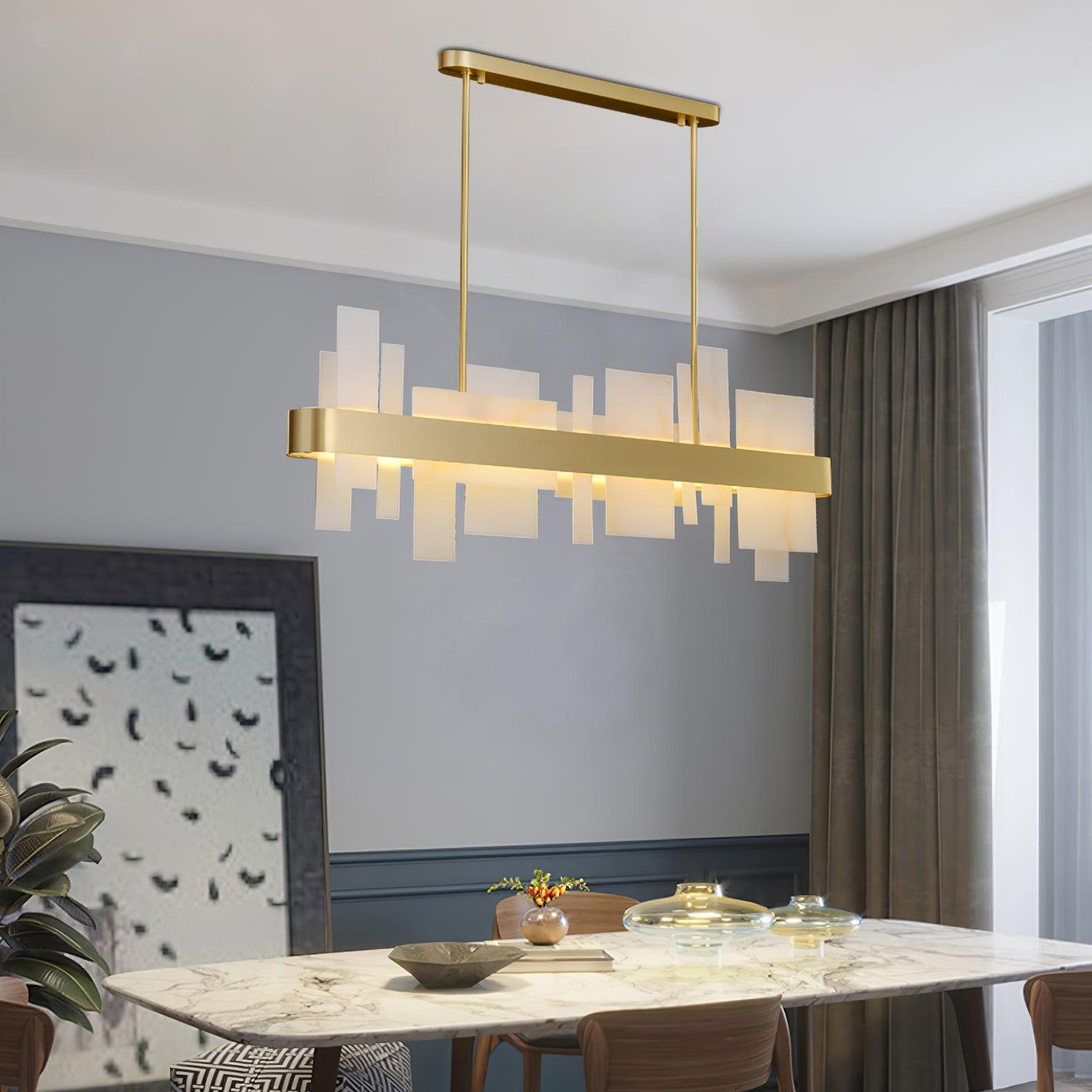 Lustra Chandelier Copper Acrylic Dining - Letslighting