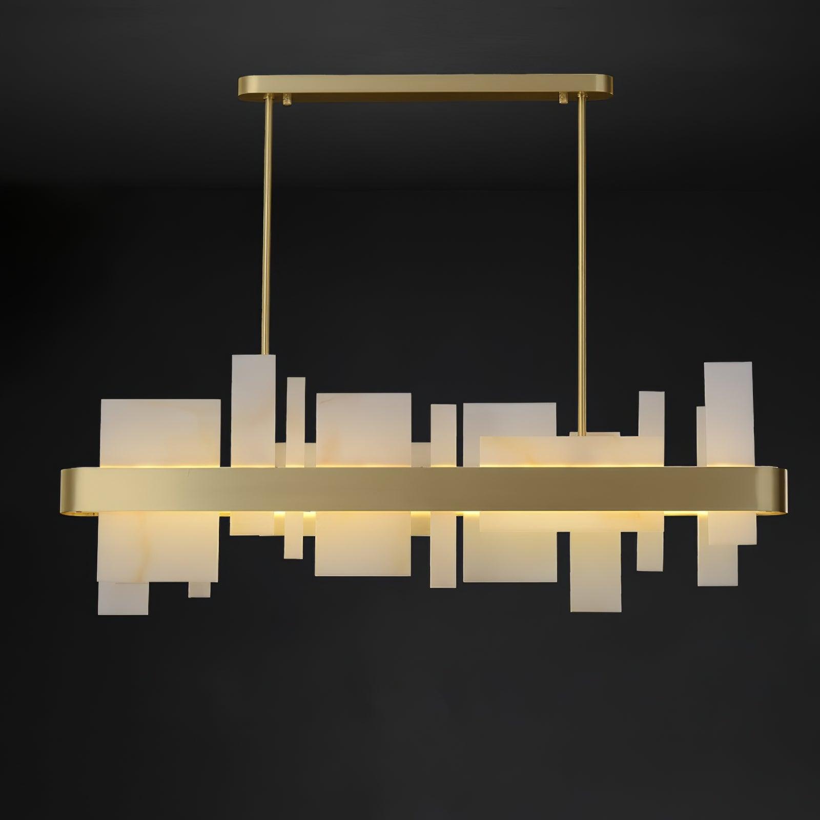Lustra Chandelier Copper Acrylic Dining - Letslighting