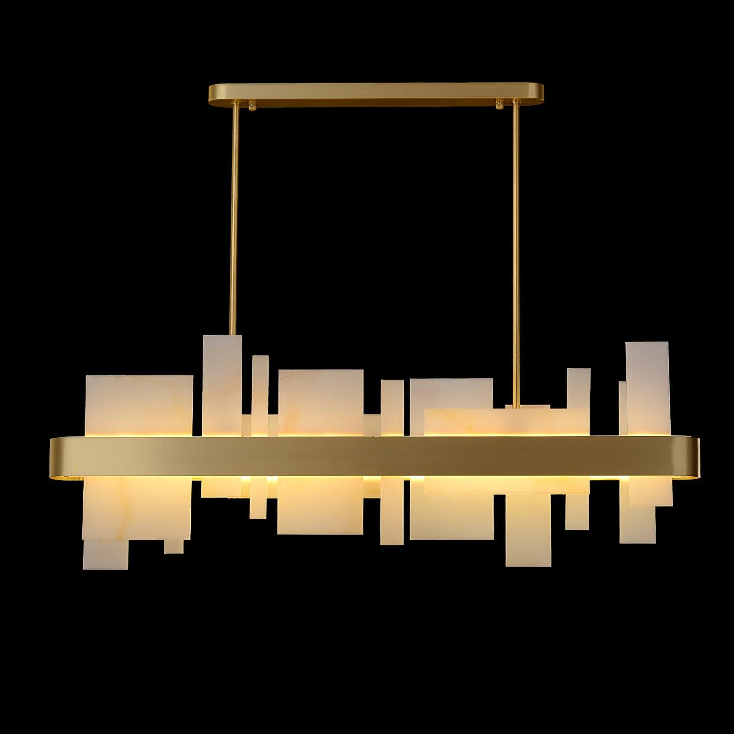 Lustra Chandelier Copper Acrylic Dining - Letslighting