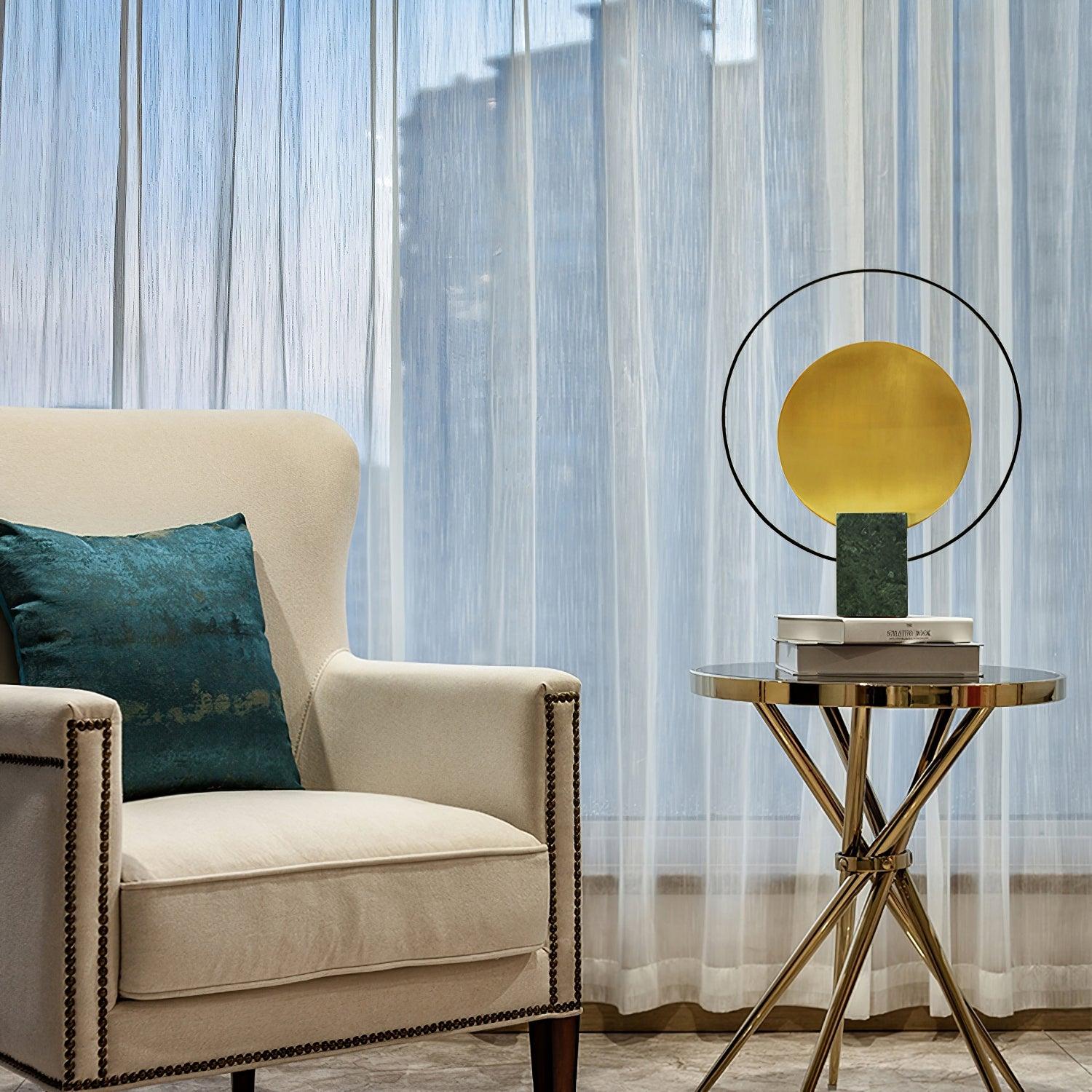 Orava Marble Geometric Table Lamp - Letslighting