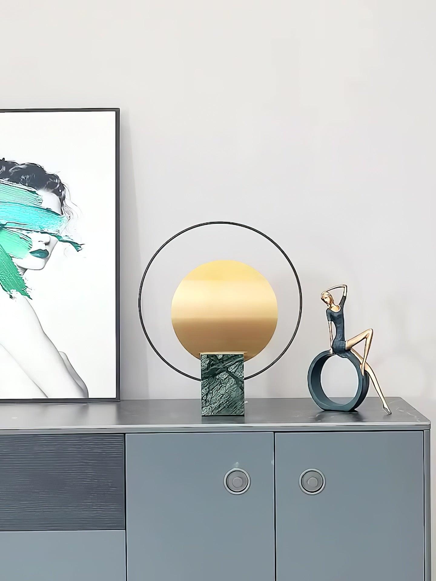 Orava Marble Geometric Table Lamp - Letslighting