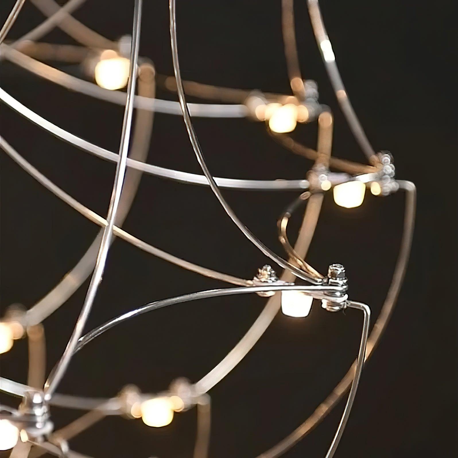 Lustra Chandelier Stainless Steel Wire Firefly - Letslighting