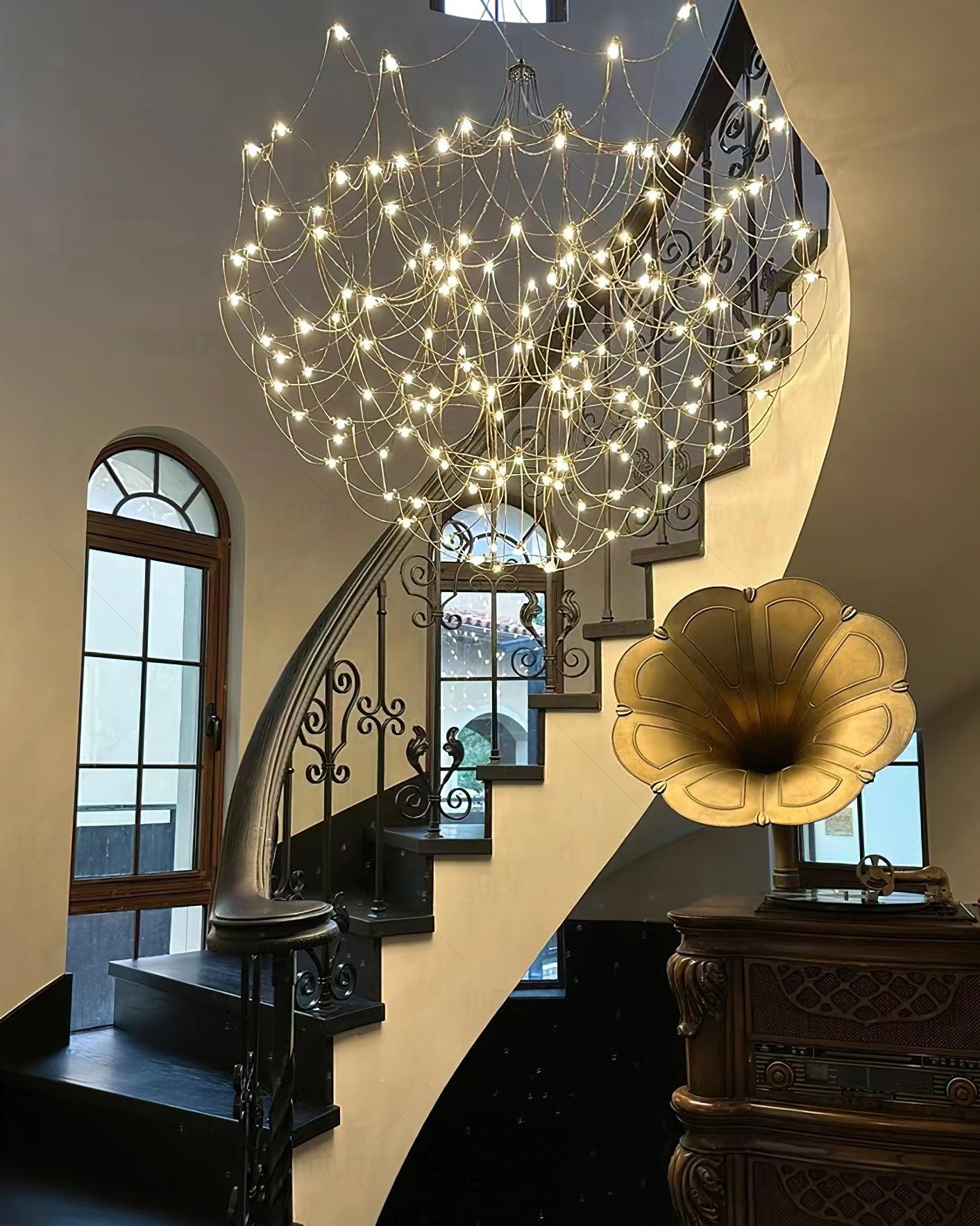 Lustra Chandelier Stainless Steel Wire Firefly - Letslighting