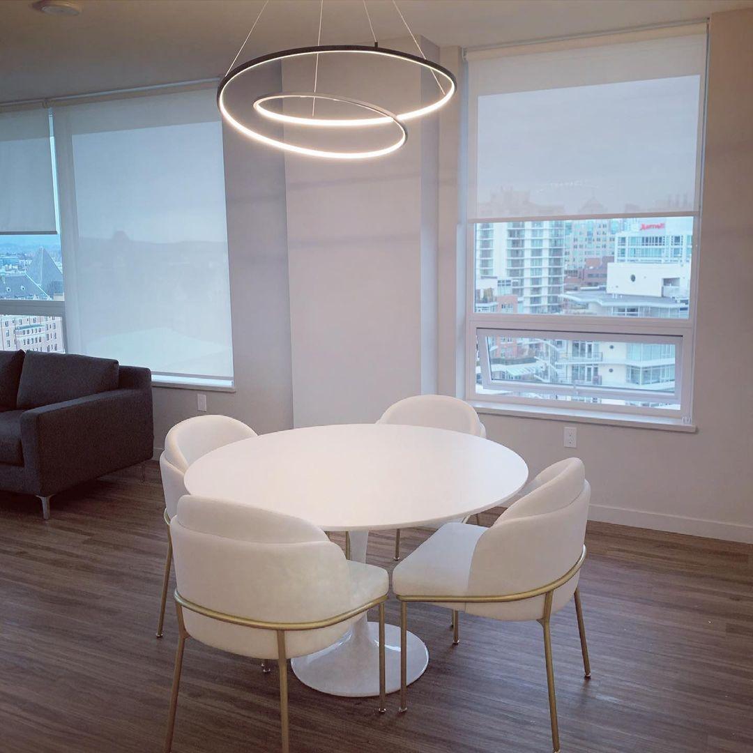 Lustra Chandelier Gold Aluminum Opal Glass - Letslighting