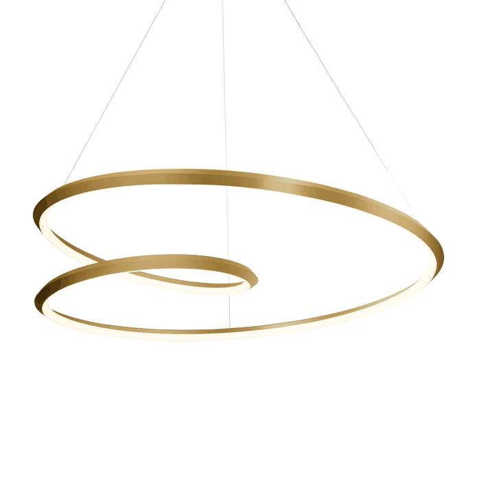 Lustra Chandelier Gold Aluminum Opal Glass - Letslighting