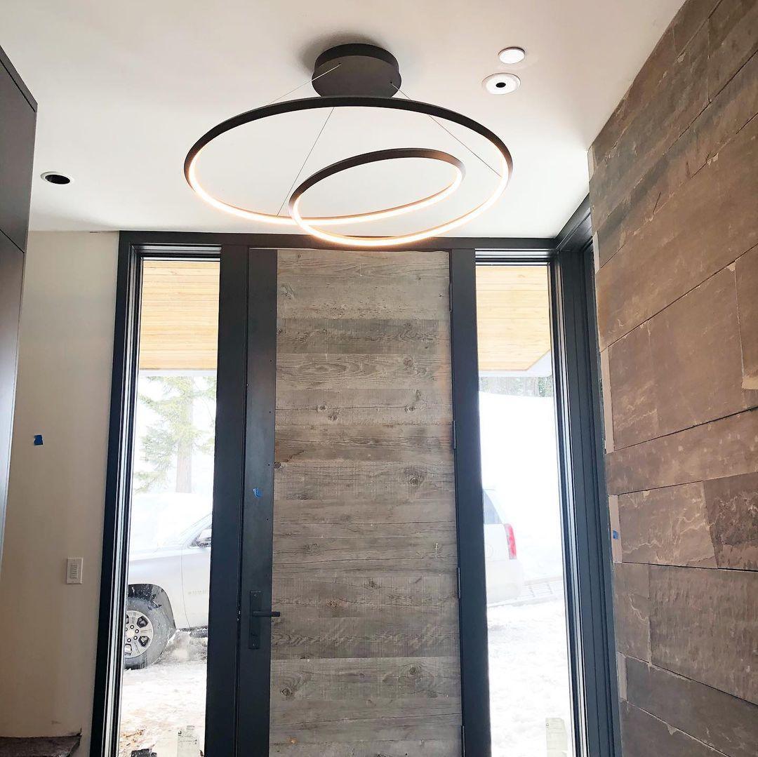 Lustra Chandelier Gold Aluminum Opal Glass - Letslighting