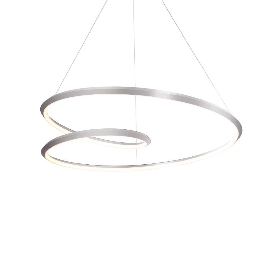 Lustra Chandelier Gold Aluminum Opal Glass - Letslighting