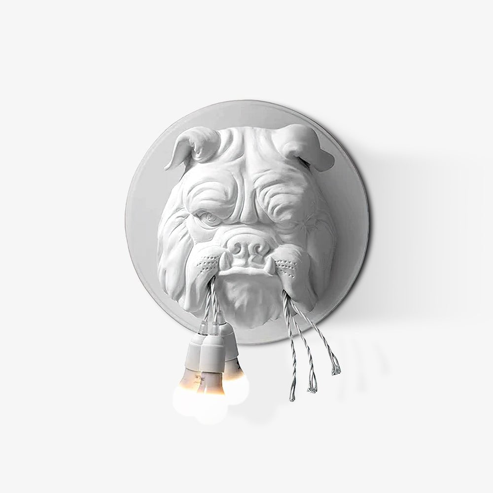 Lustra Wall Lamp Bulldog Sculpture Whimsical - Letslighting