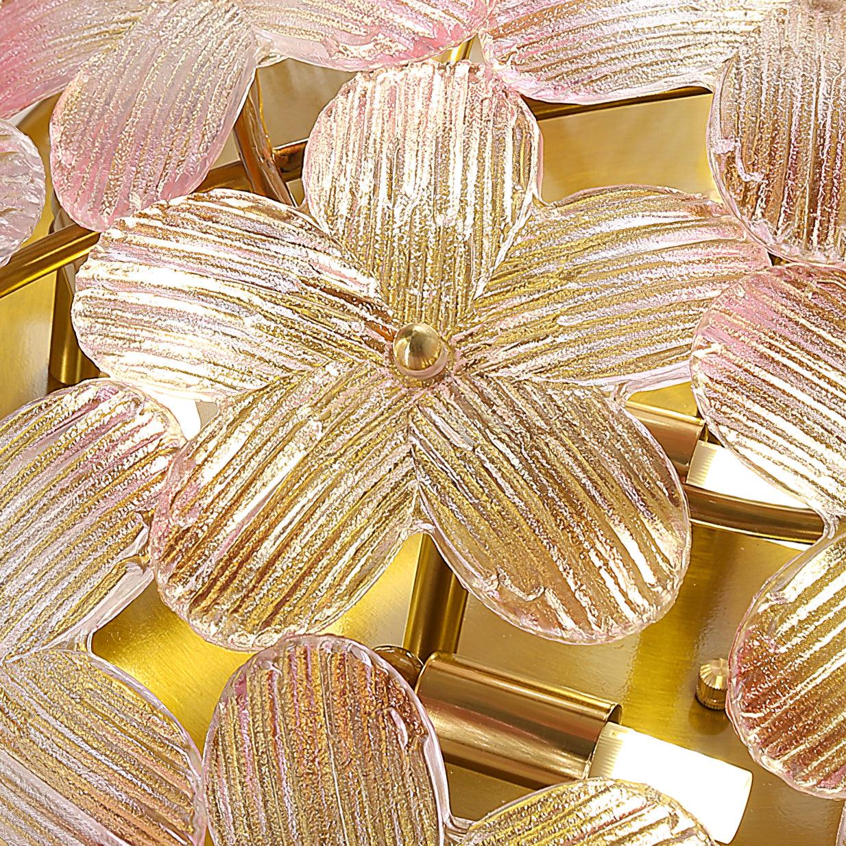 Anan Ceiling Lamp Glass Petal Wreath Romantic - Letslighting