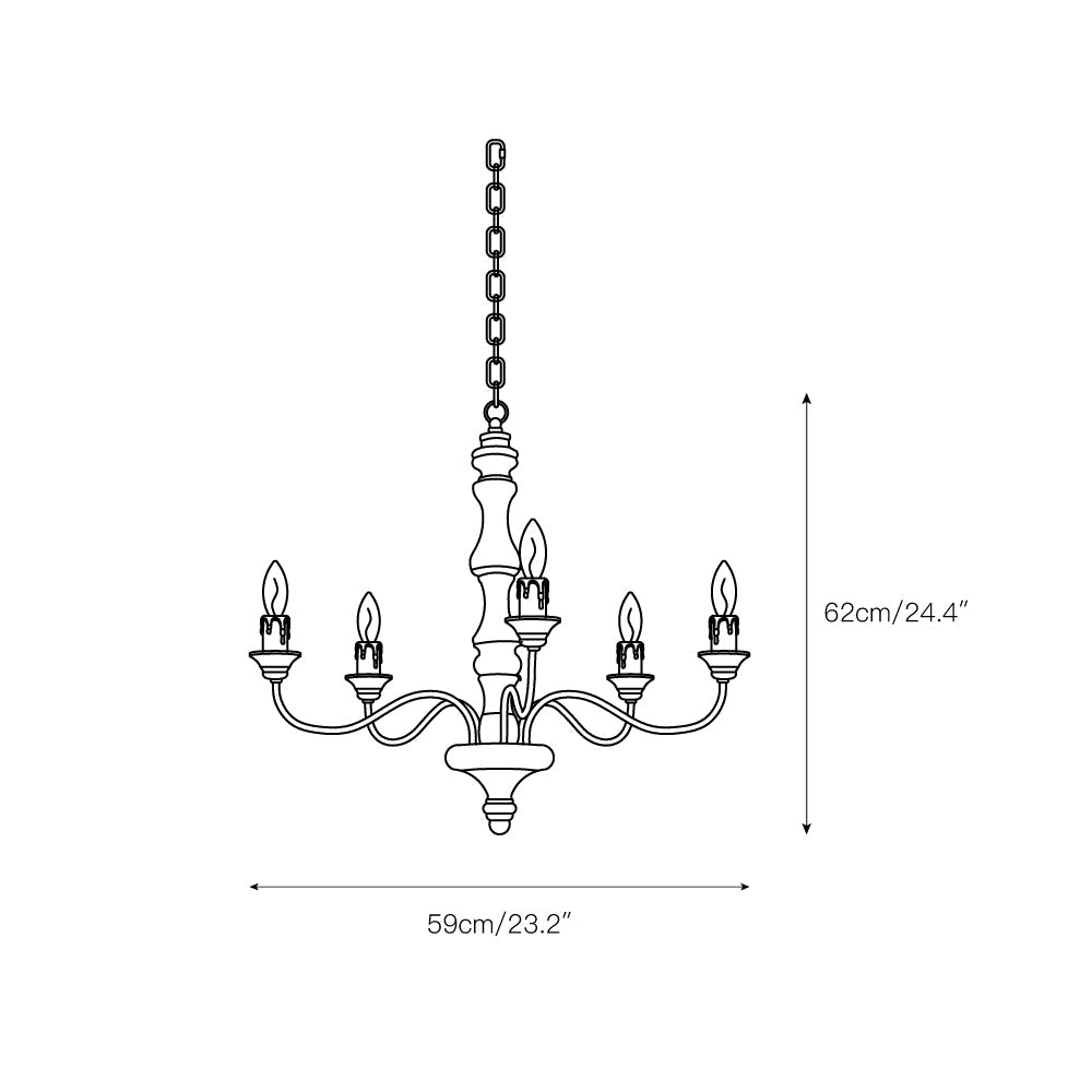 Fljotuvyi Individual Creativity Wood Chandelier - Letslighting