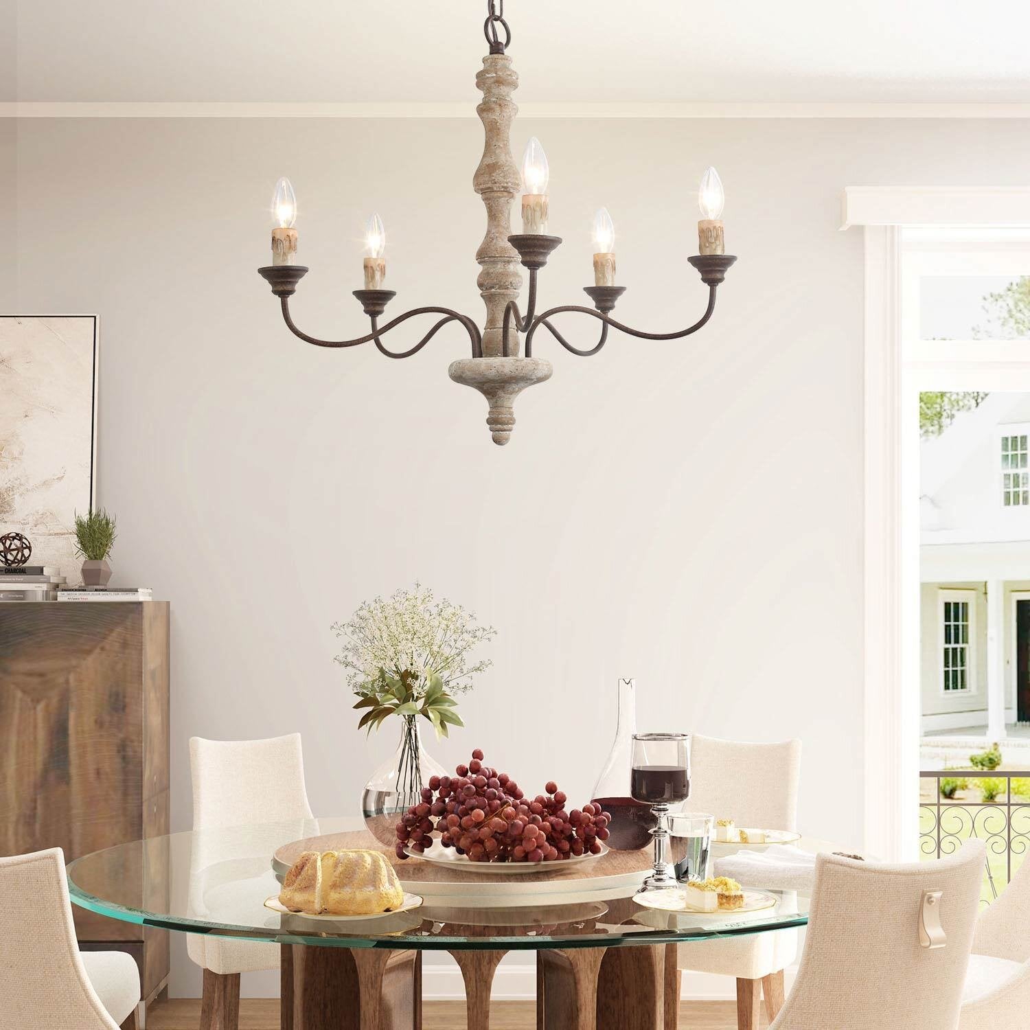 Fljotuvyi Individual Creativity Wood Chandelier - Letslighting
