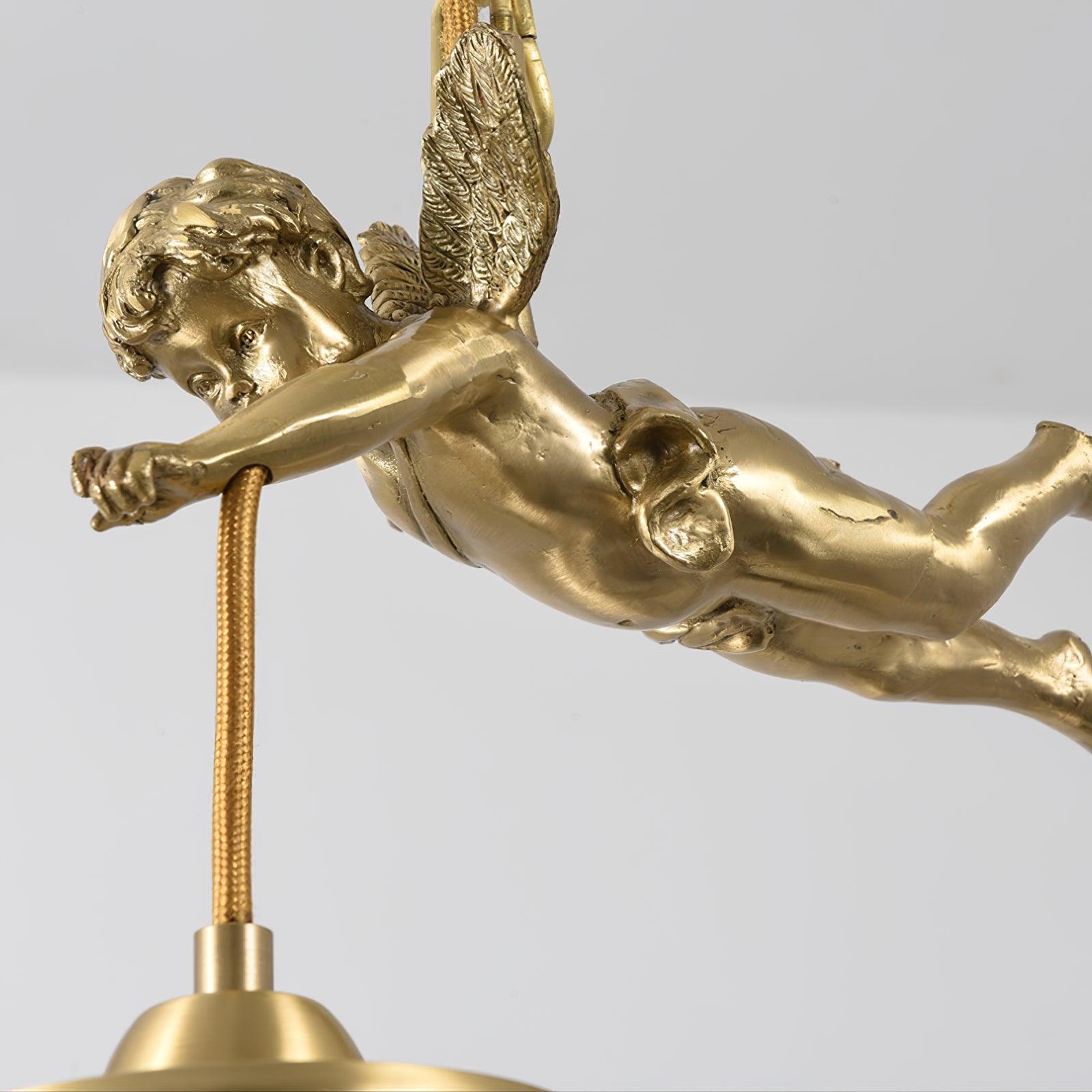Calytra Brass & Crystal Artistic Pendant Light - Letslighting