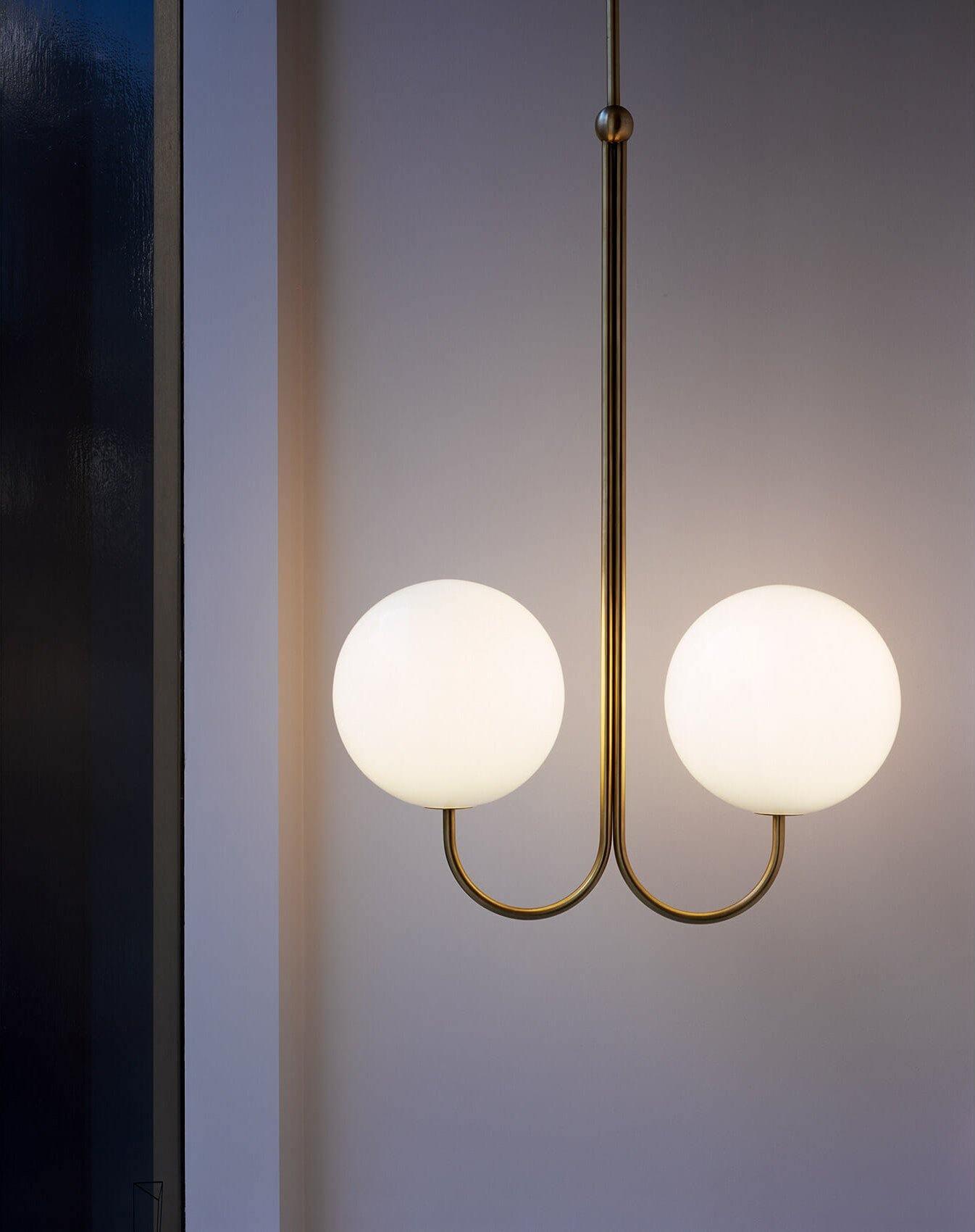 Mirelent Brass & Glass Elegant Pendant Light - Letslighting