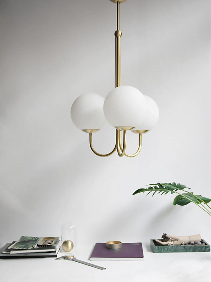 Mirelent Brass & Glass Elegant Pendant Light - Letslighting