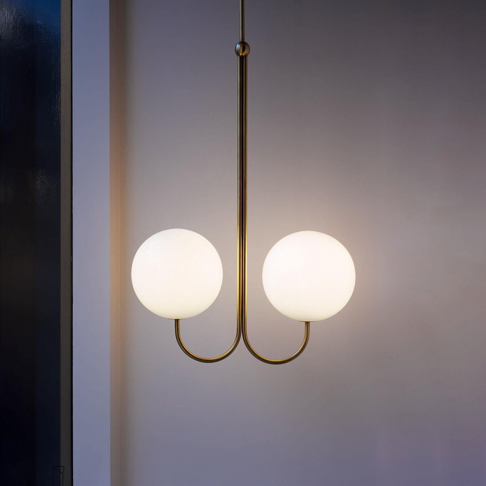 Mirelent Brass & Glass Elegant Pendant Light - Letslighting