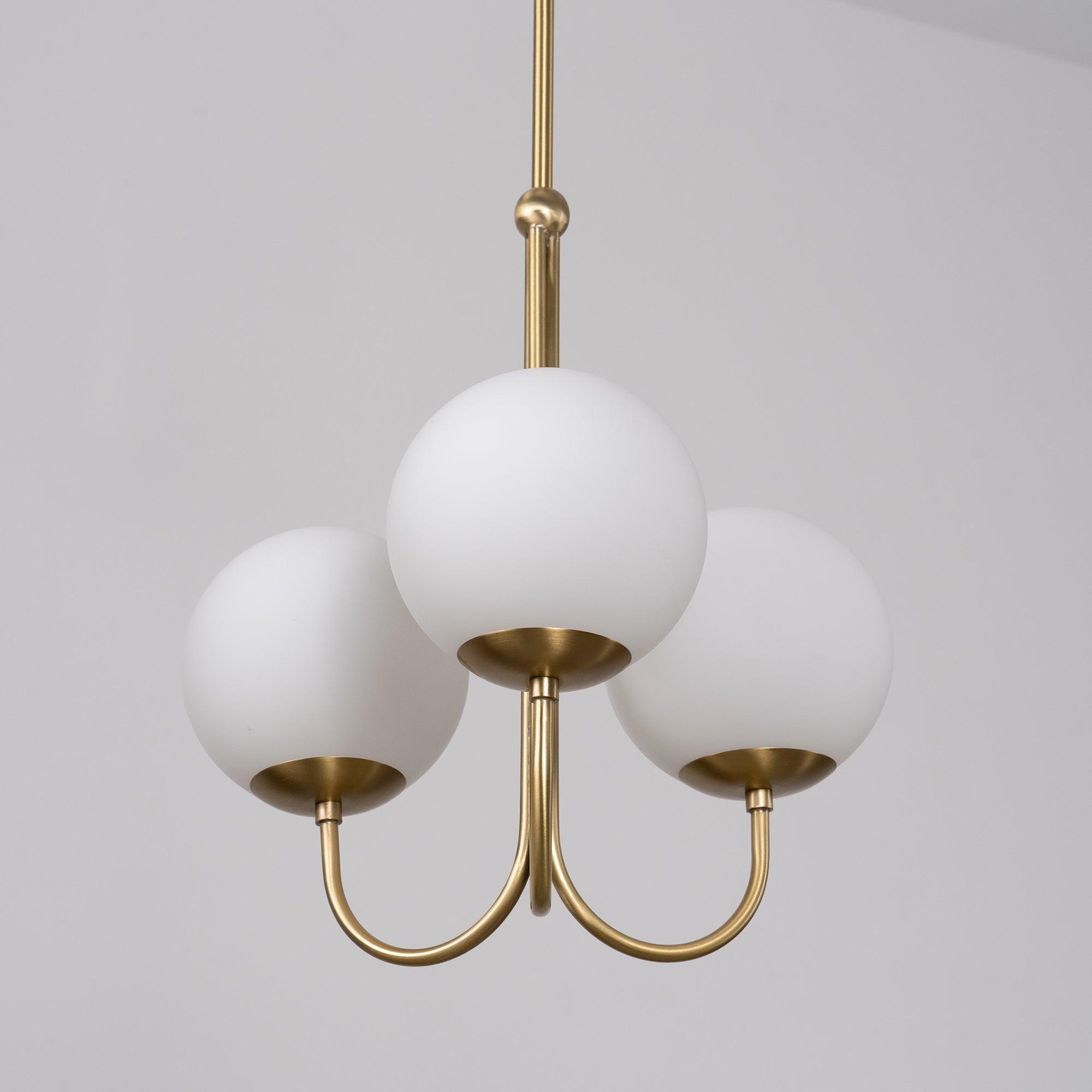 Mirelent Brass & Glass Elegant Pendant Light - Letslighting