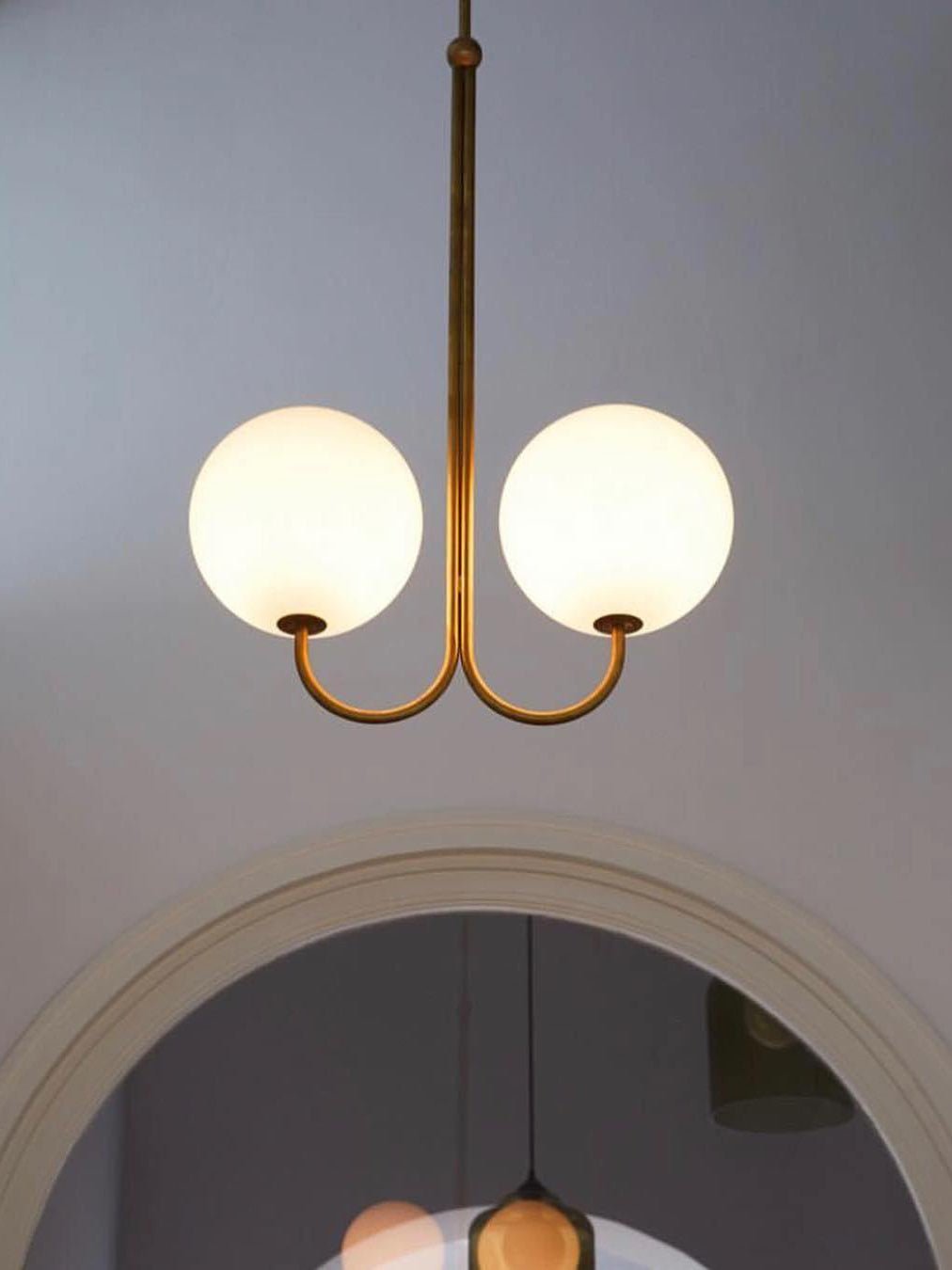 Mirelent Brass & Glass Elegant Pendant Light - Letslighting