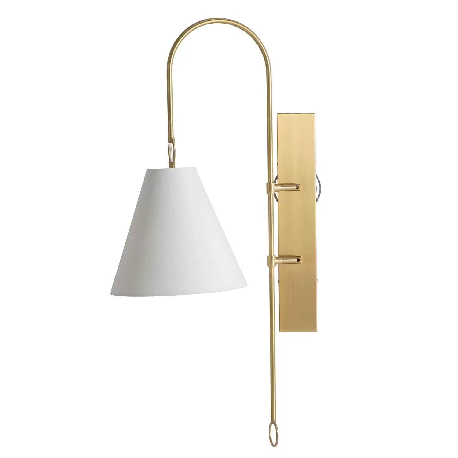 Andromeda Modern Premium Brass Fabric Wall Lamp - Letslighting