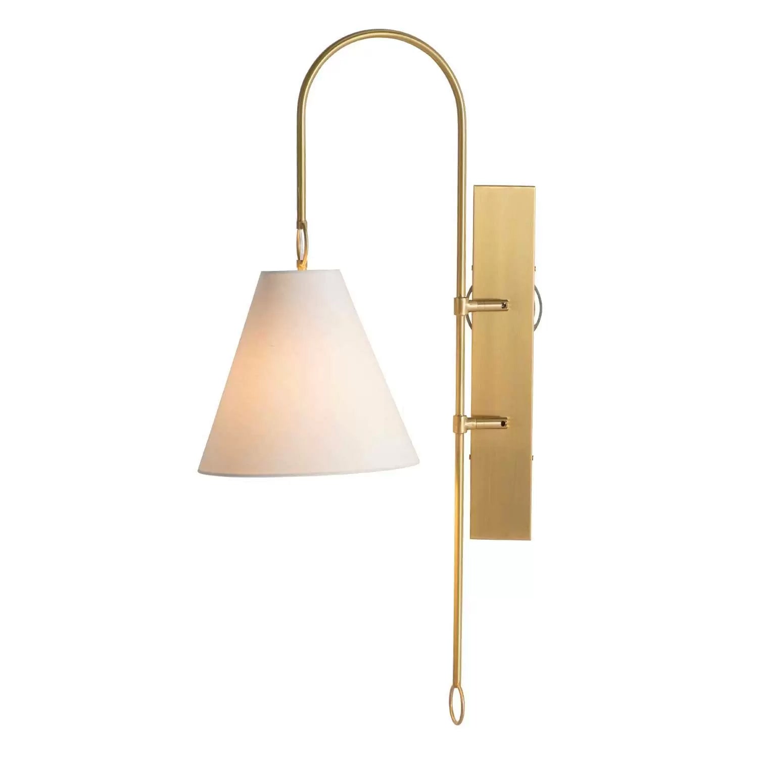 Andromeda Modern Premium Brass Fabric Wall Lamp - Letslighting