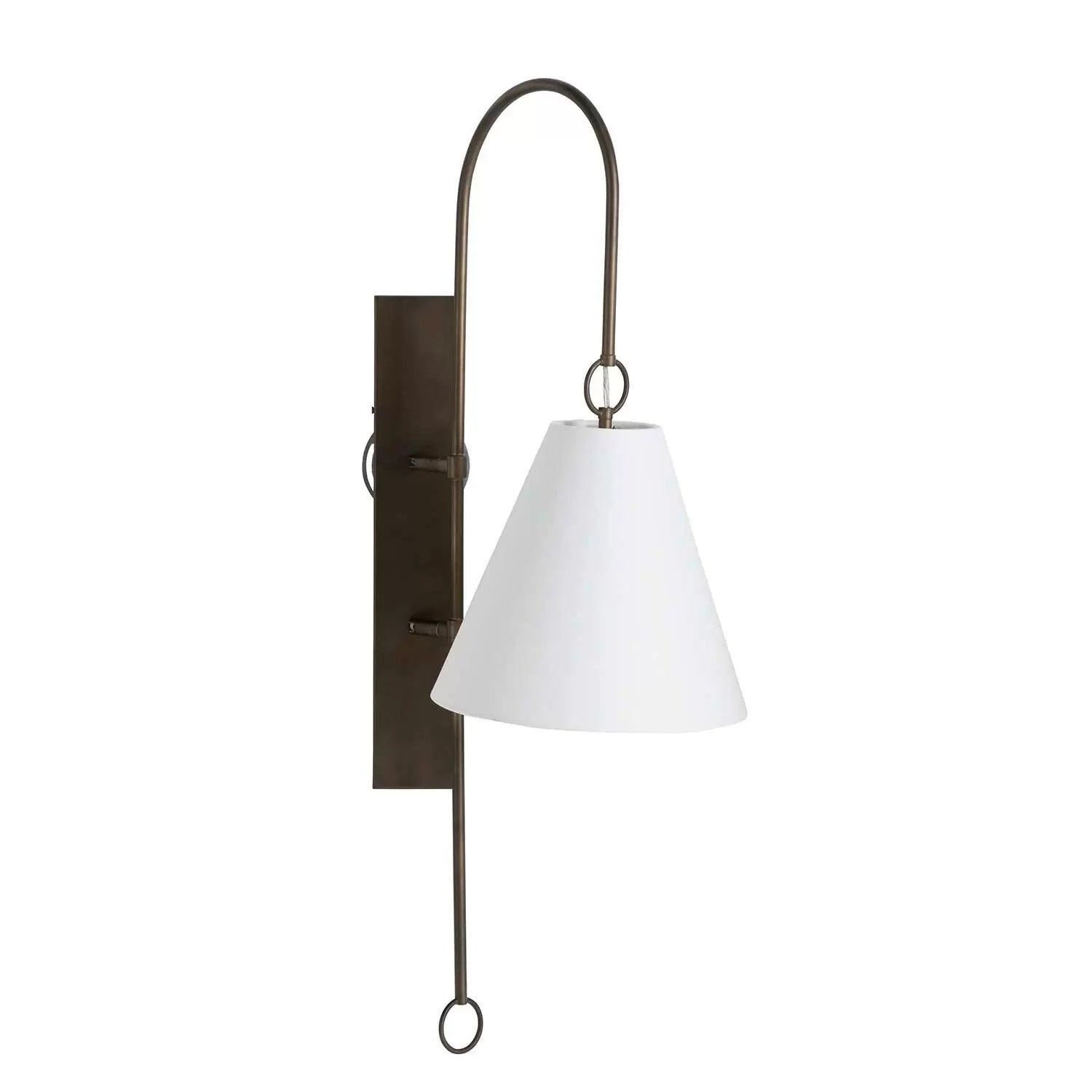 Andromeda Modern Premium Brass Fabric Wall Lamp - Letslighting