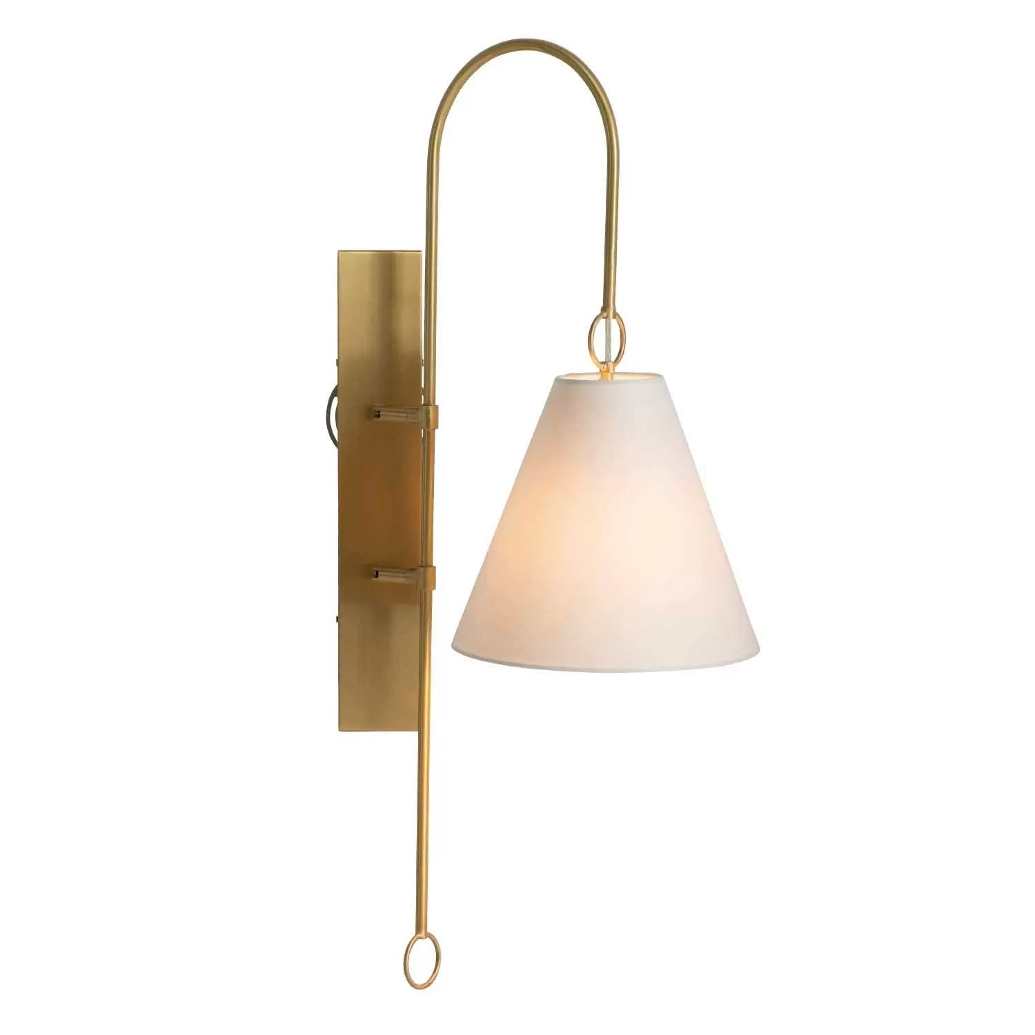Andromeda Modern Premium Brass Fabric Wall Lamp - Letslighting